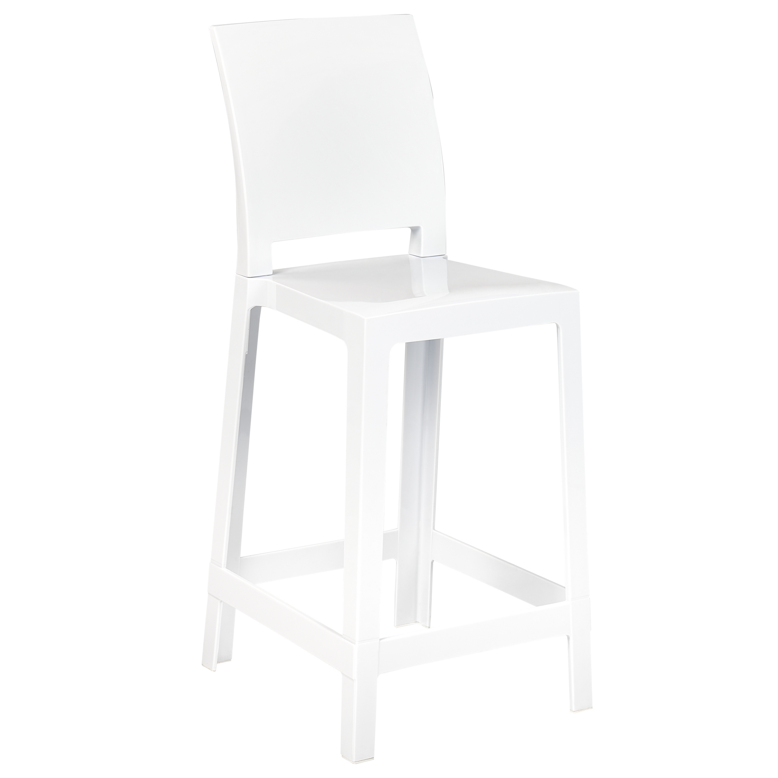 Set de 2 scaune de bar WELLINGTON Alb [4]