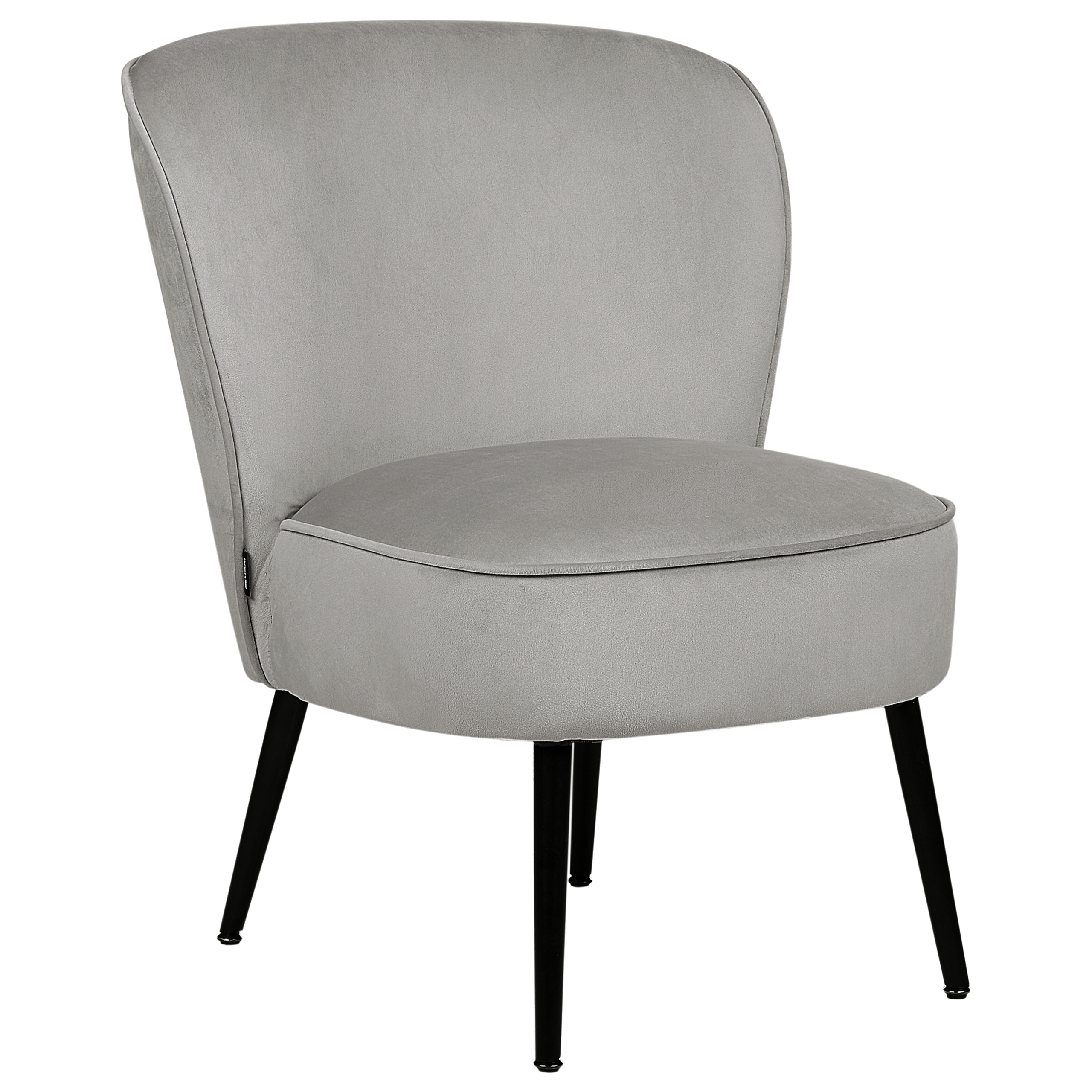 VOSS armchair Velvet Light grey [2]