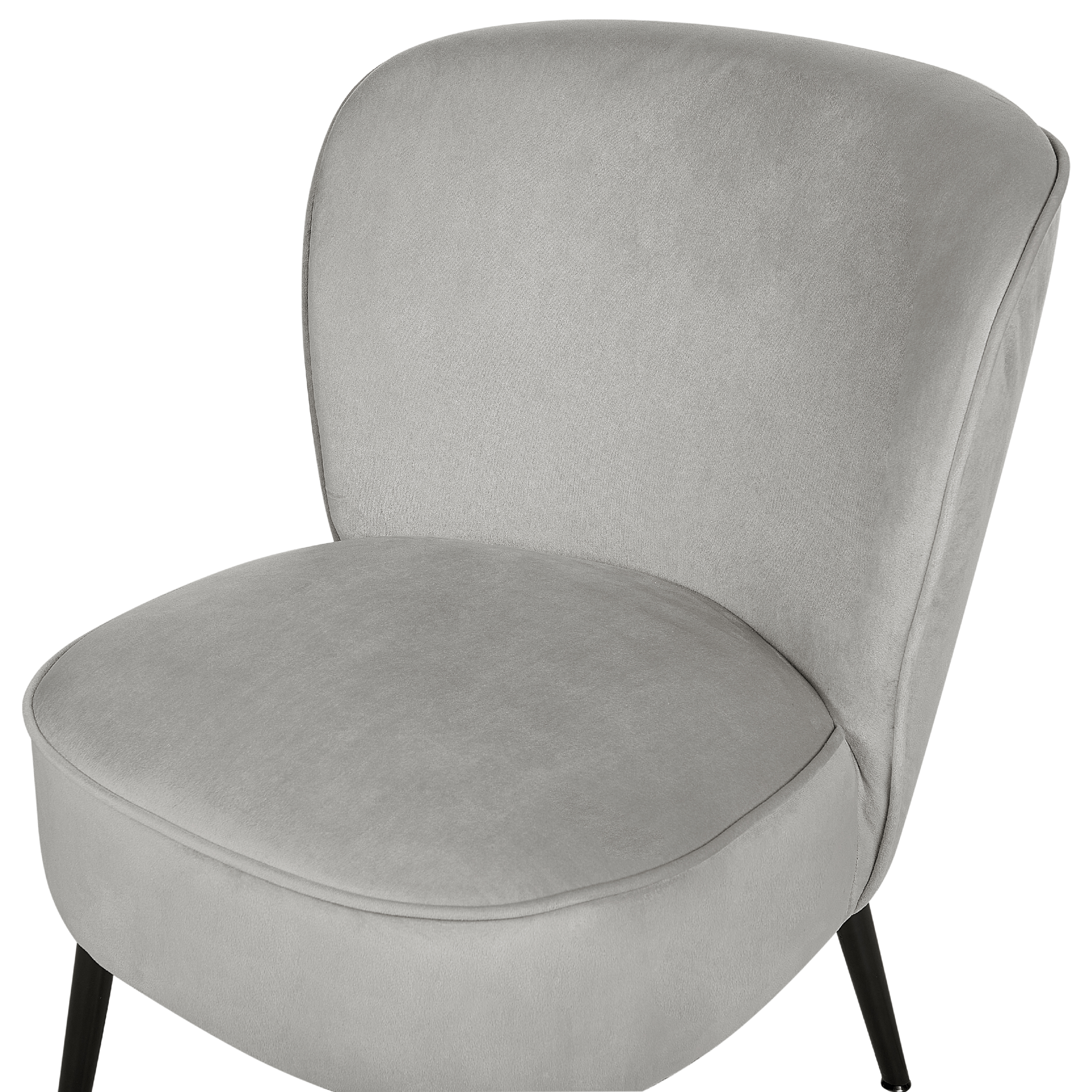 VOSS armchair Velvet Light grey [6]