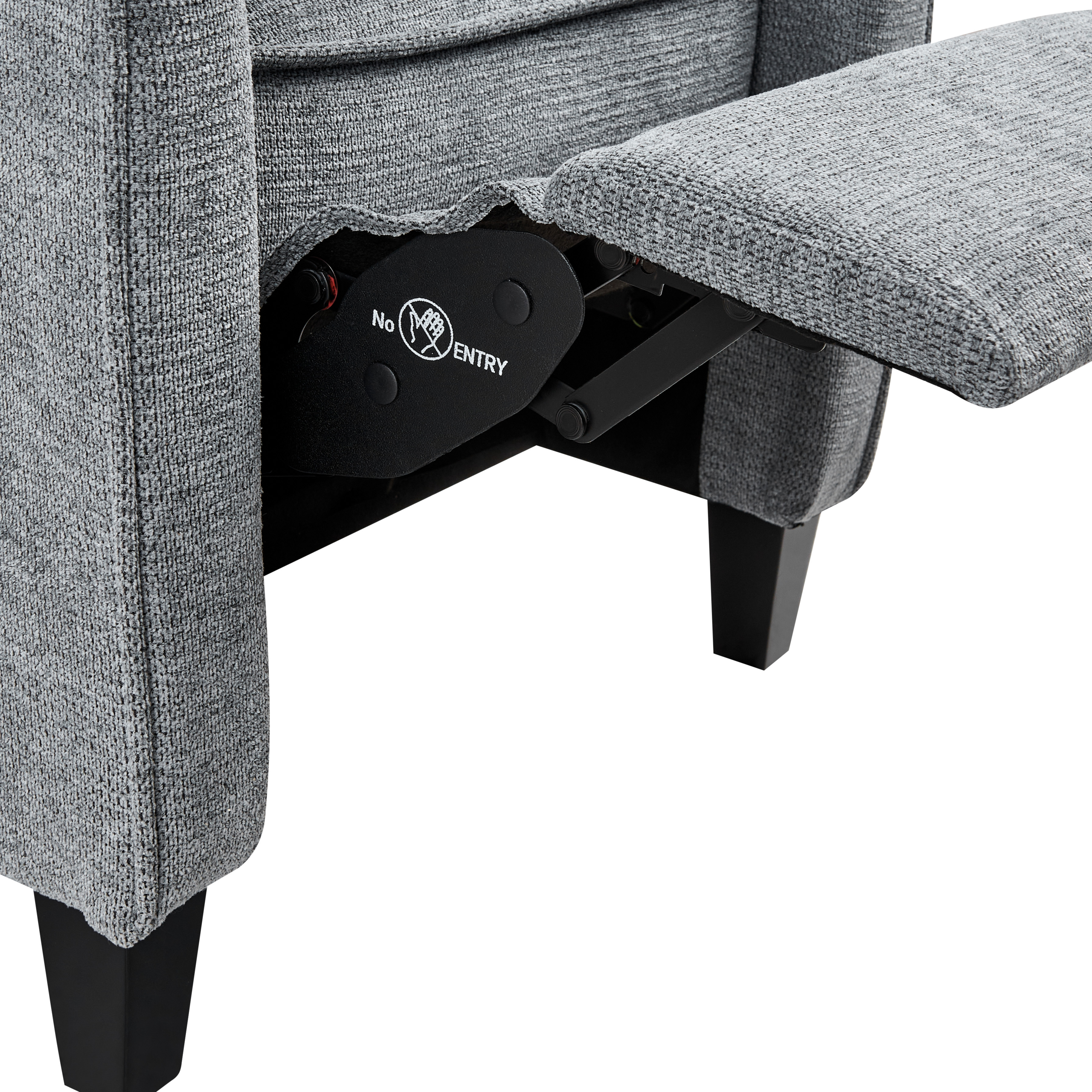 Fotoliu cu recliner ROYSTON Suport pentru picioare retractabil  Gri [8]