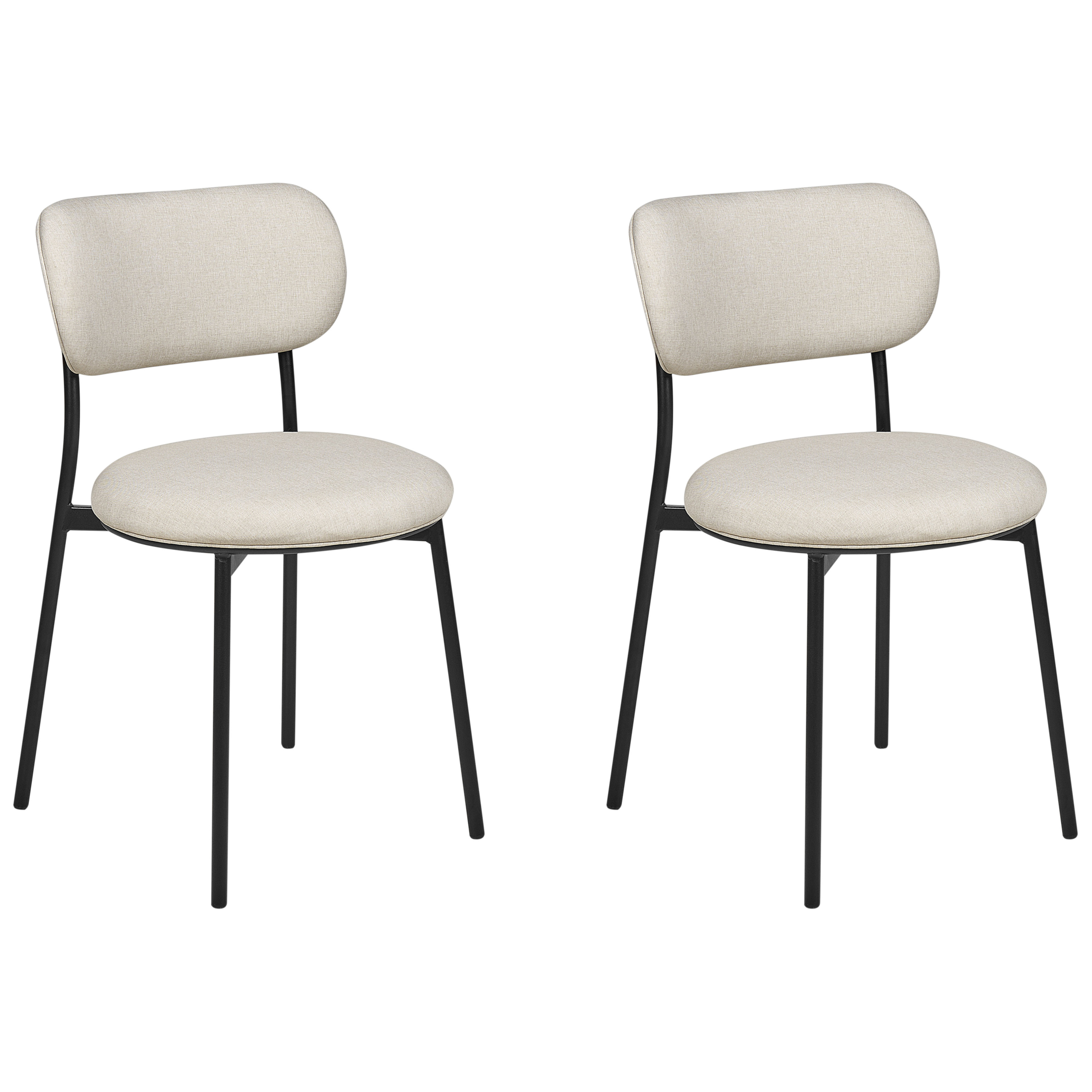 Set of 2 dining chairs CASEY Light beige [2]