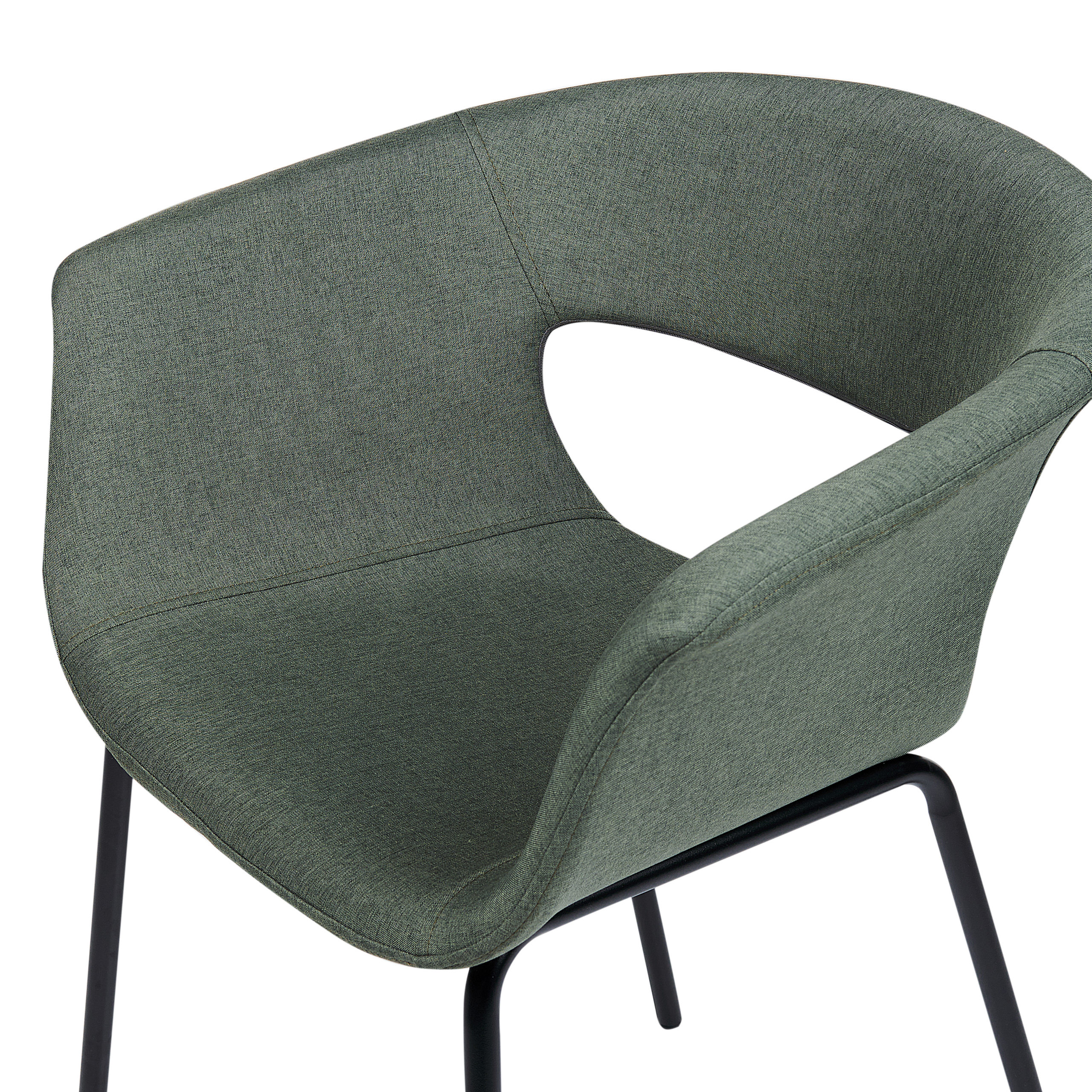 Set de 2 scaune dining ELMA Verde închis [7]