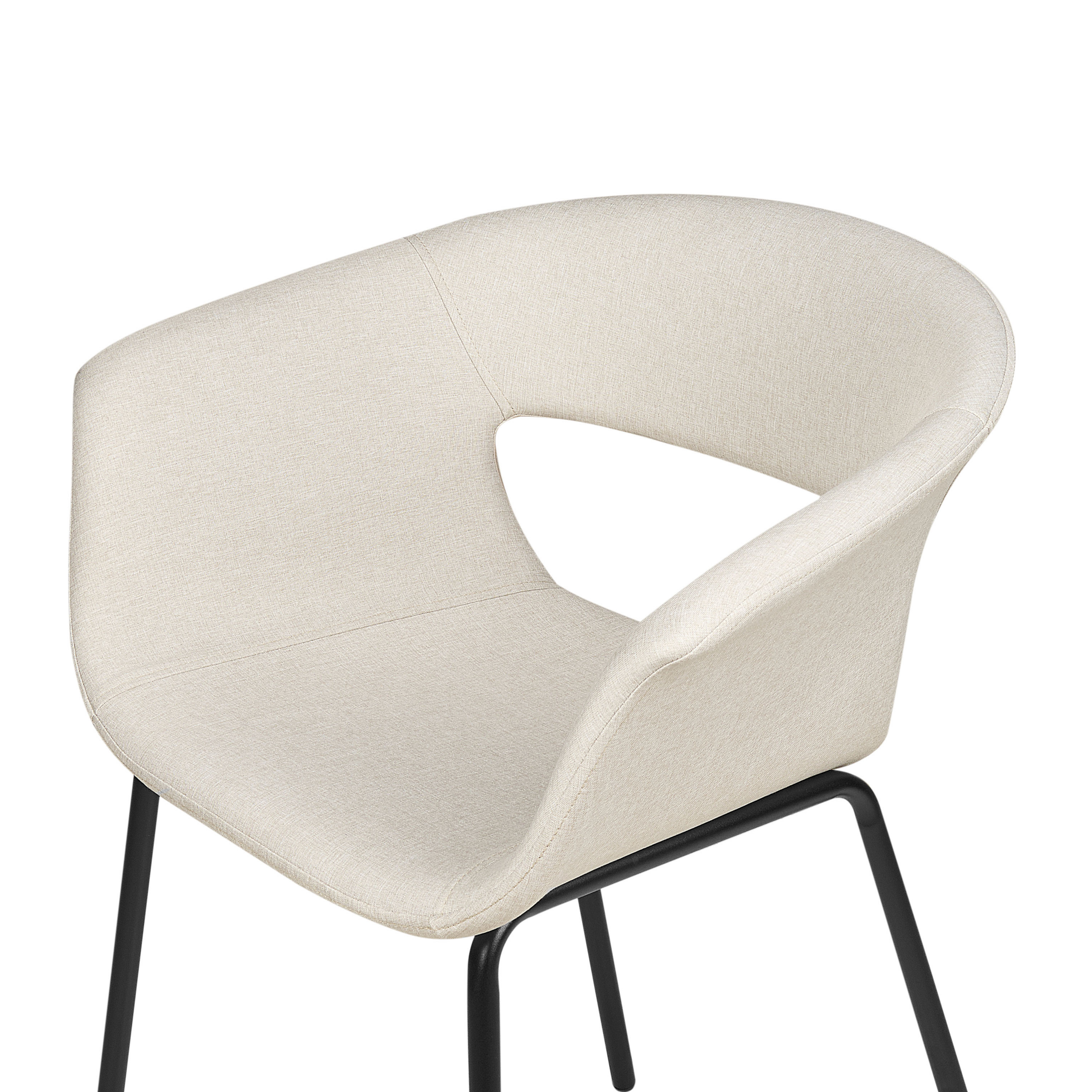 Set de 2 scaune dining ELMA Bej deschis [7]