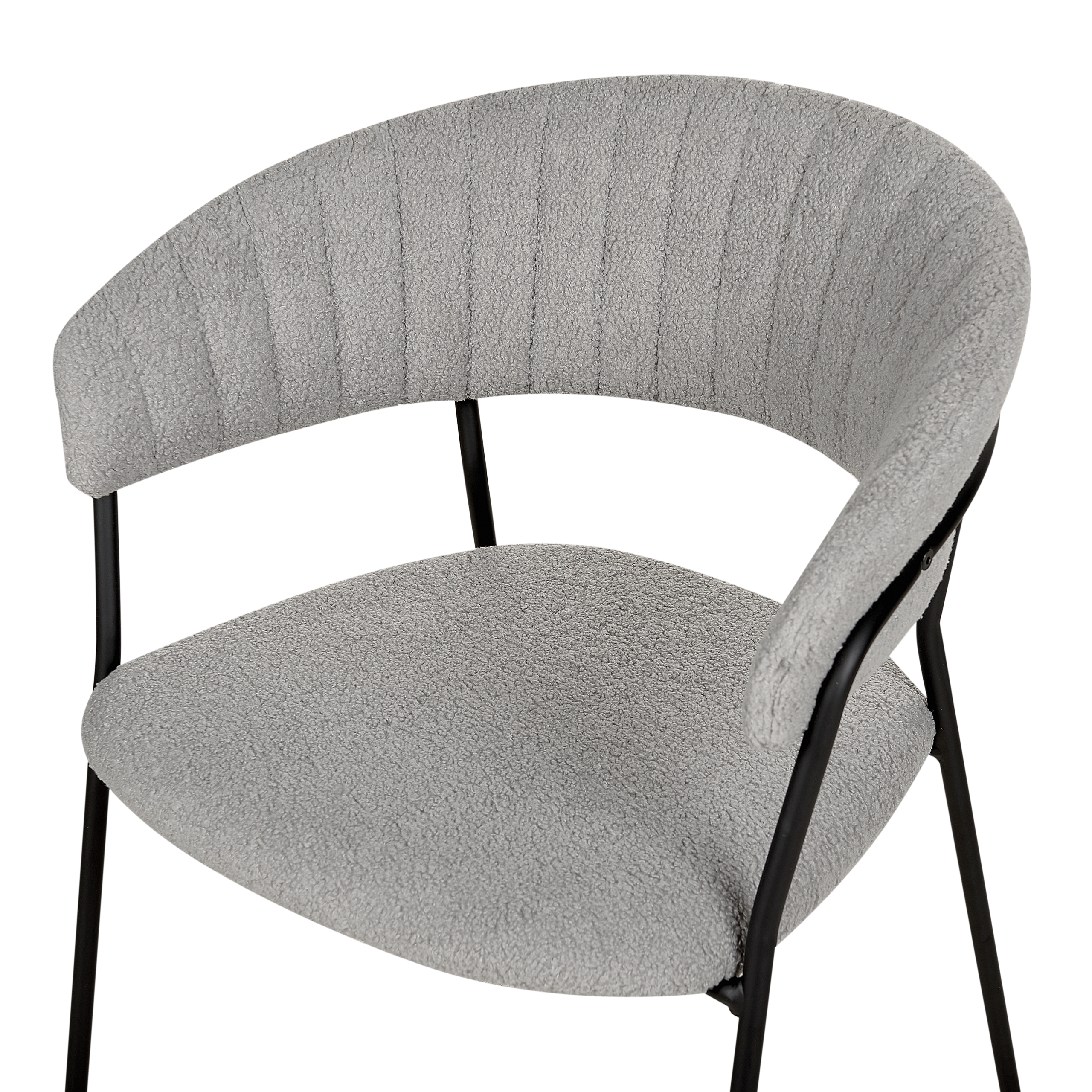 Set de 2 scaune dining MARIPOSA Boucle Gri [8]