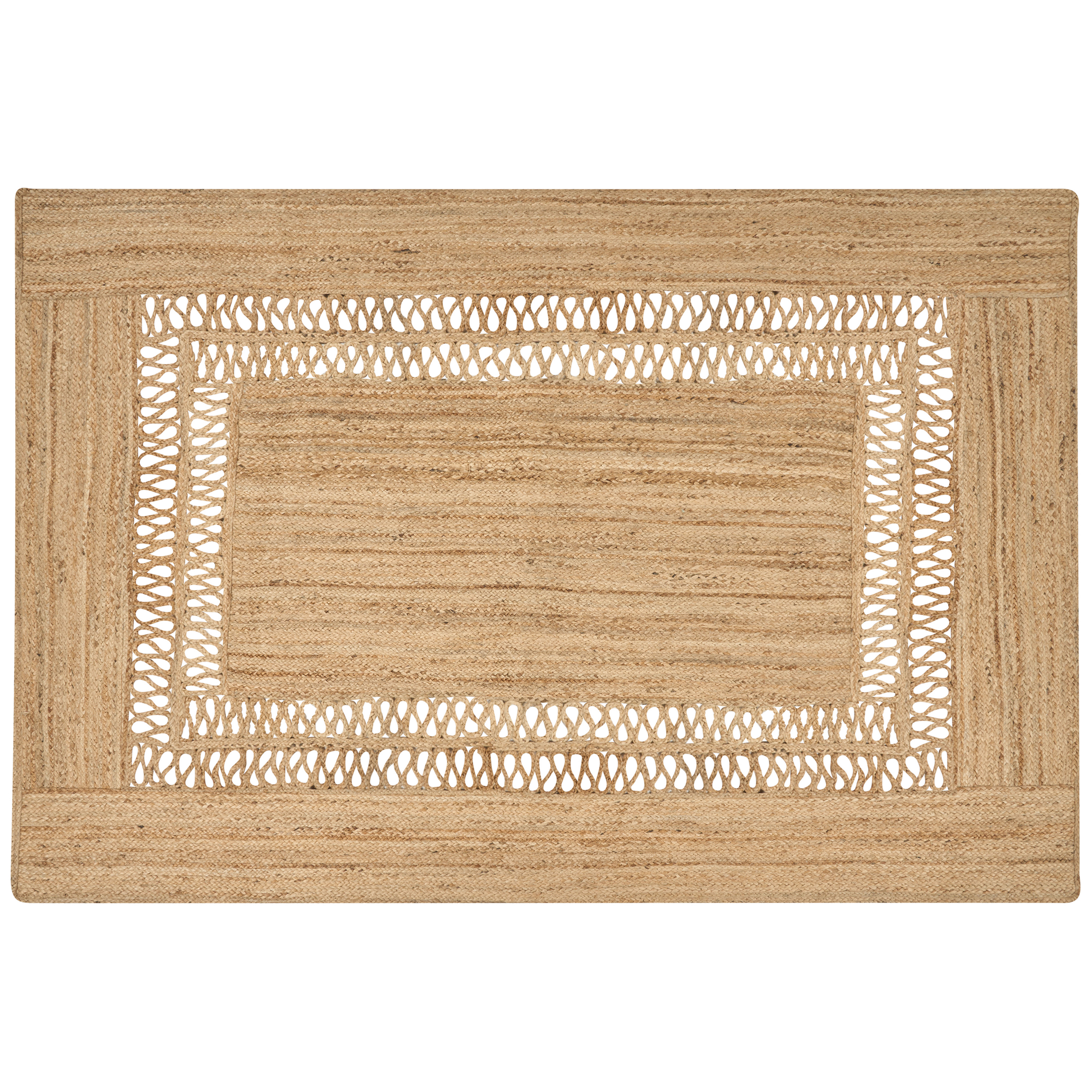 YENIKOY Rug Beige 200 x 300 cm Jute [4]