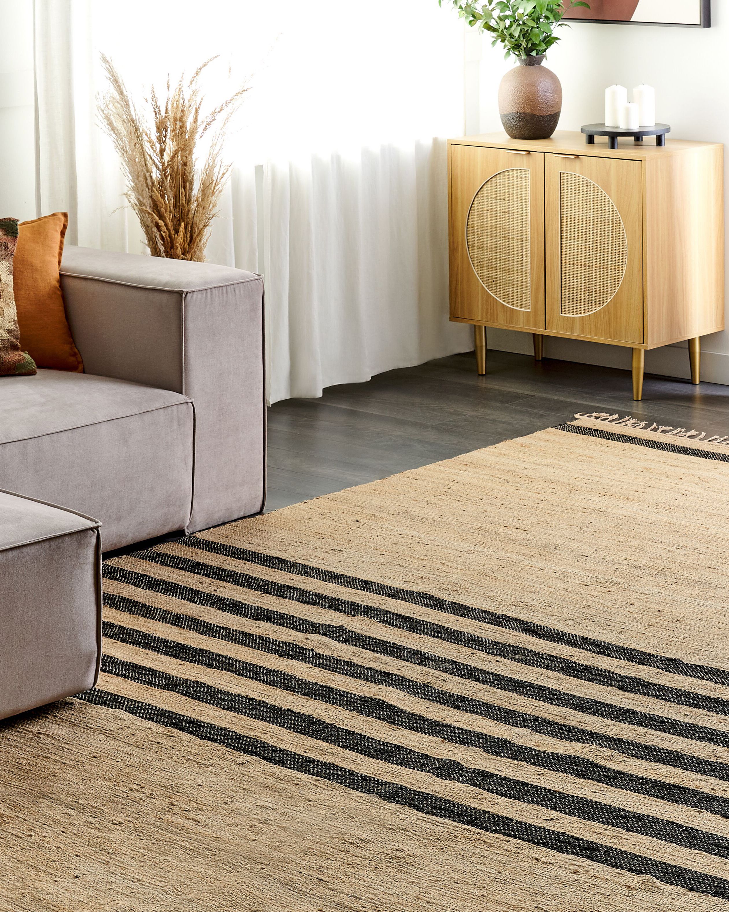 Covoare - Covor ERICEK Bej 300 x 400 cm Iută