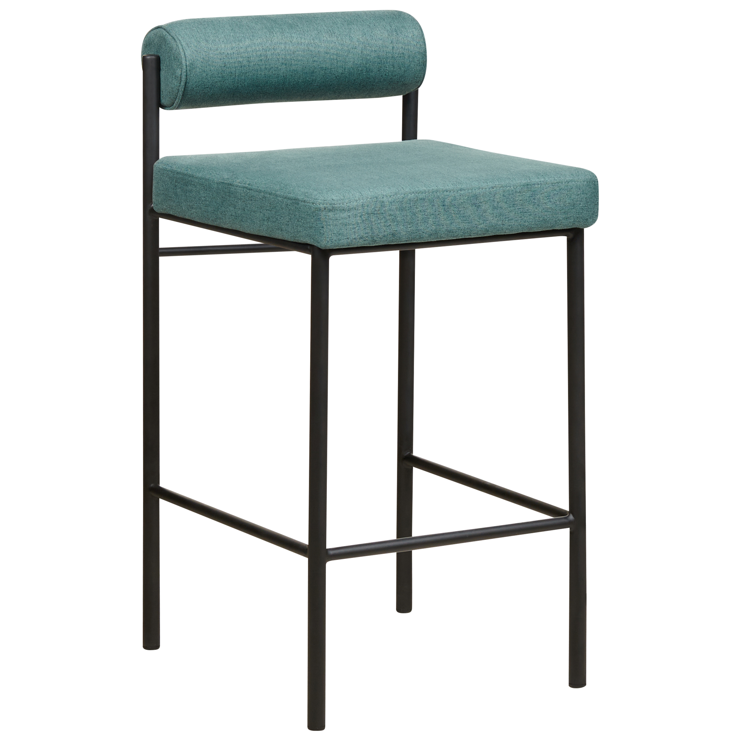 Set de 2 scaune de bar AMAYA Albastru verzui [4]