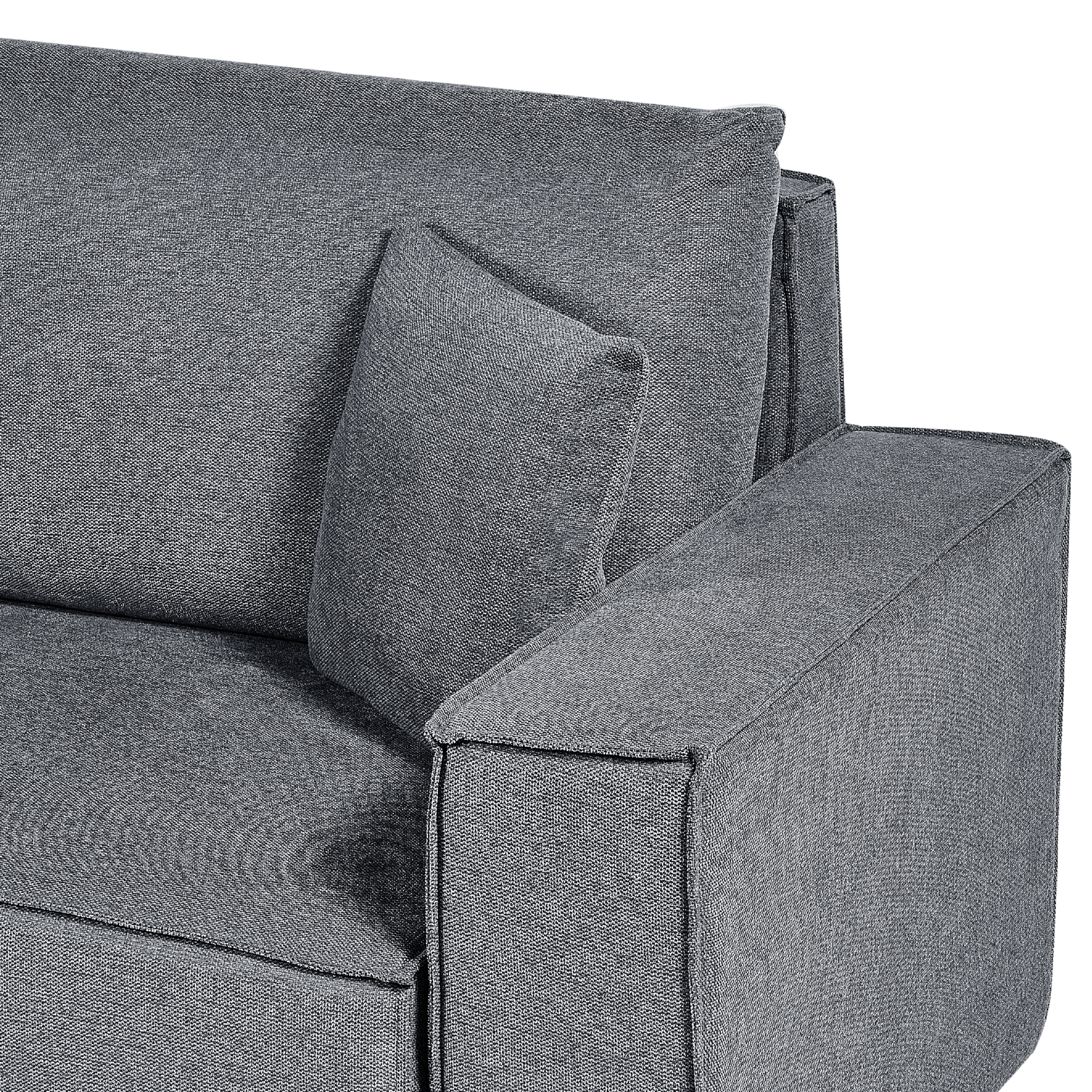 3-seater corner sofa bed KARILA Dark grey with storage Right [6]
