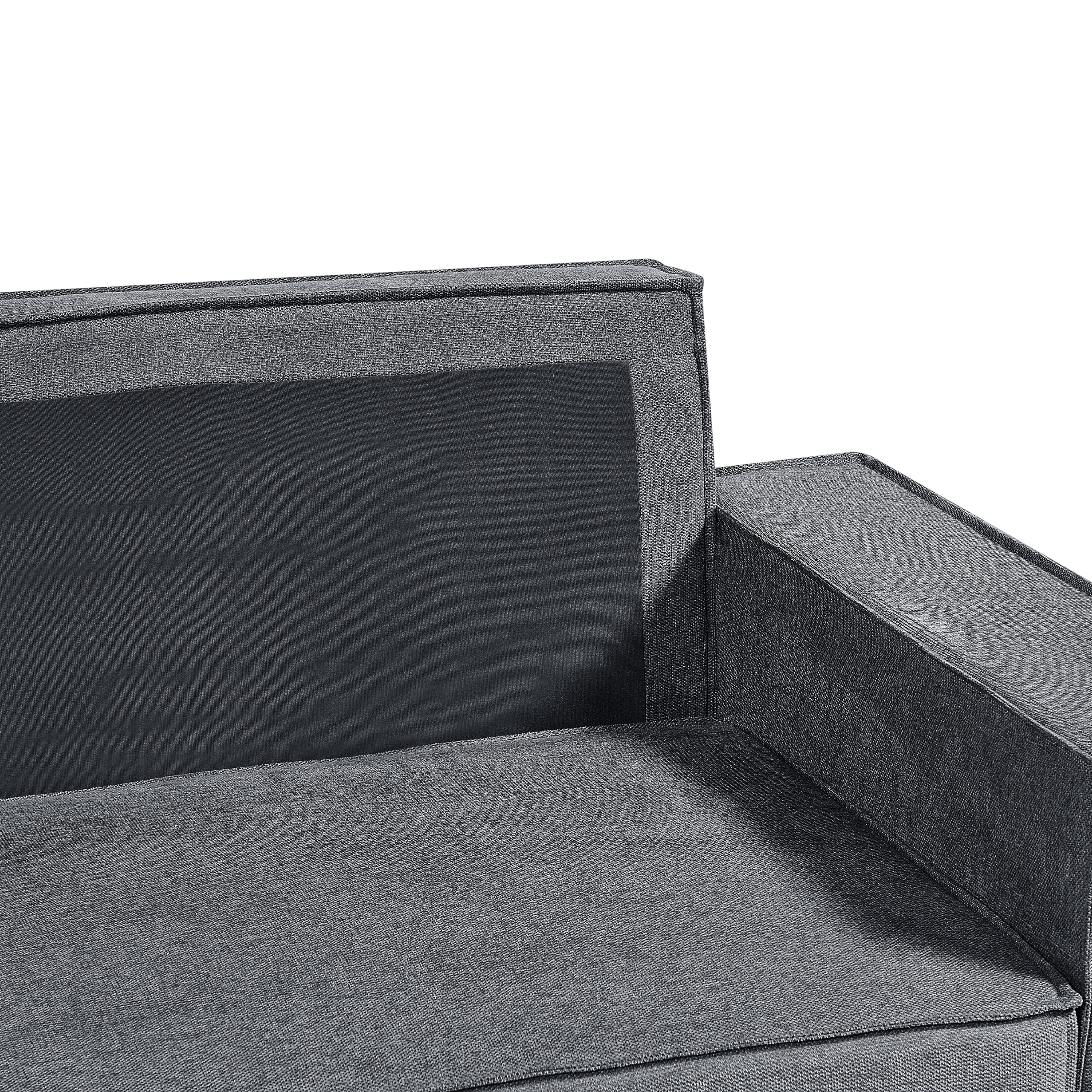 3-seater corner sofa bed KARILA Dark grey with storage Right [7]