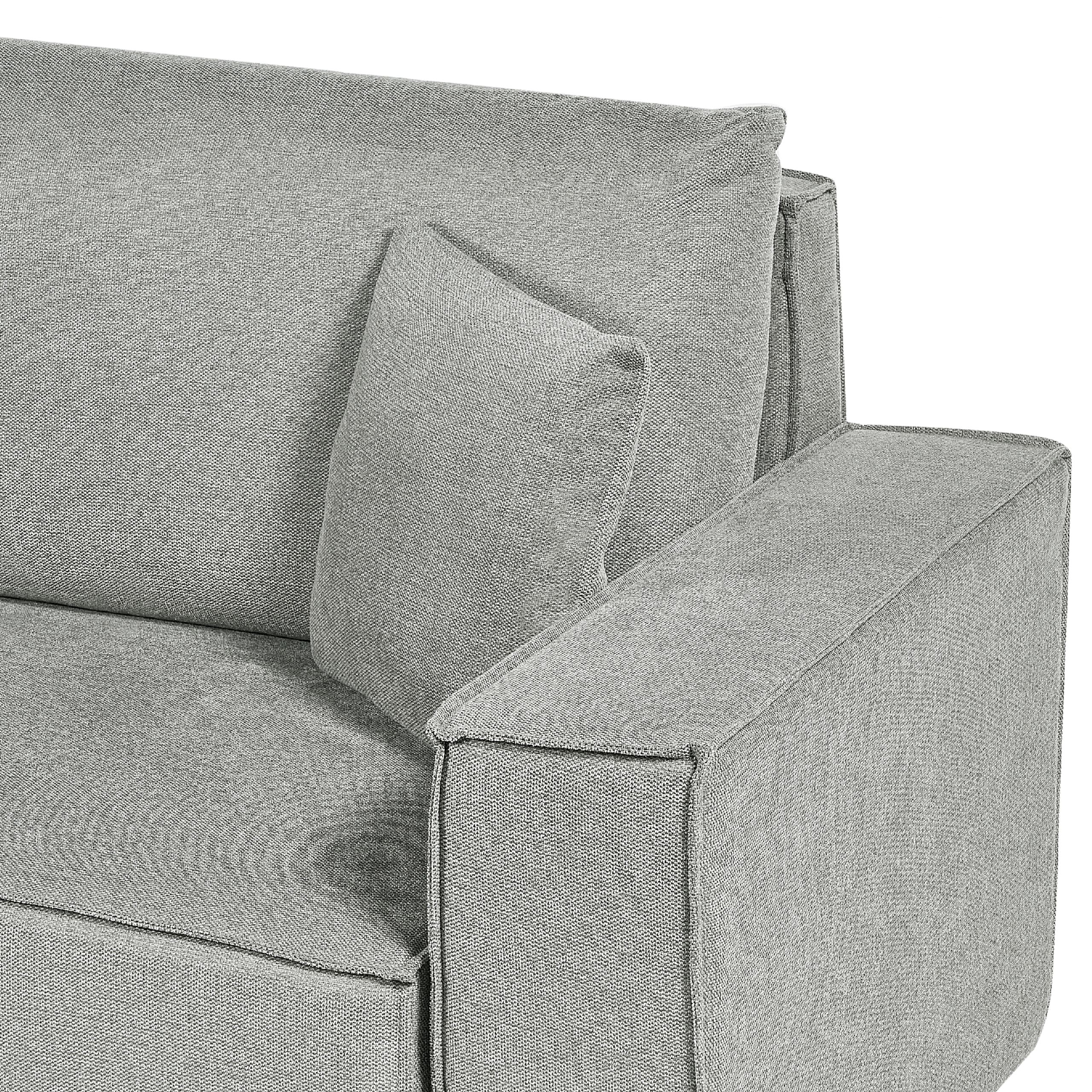 Colțar extensibil cu 3 locuri KARILA  Gri cu depozitare Dreapta [6]