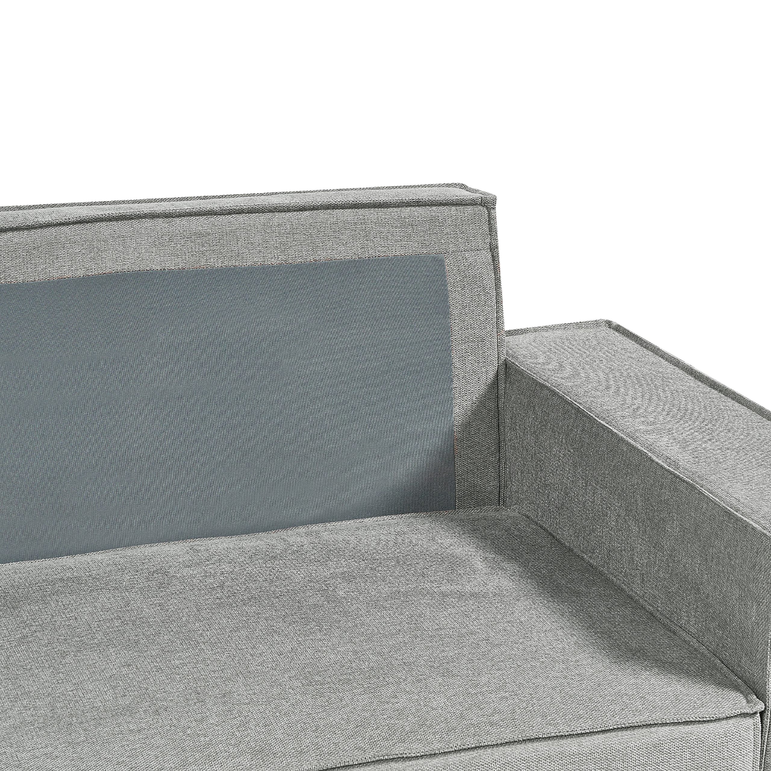 Colțar extensibil cu 3 locuri KARILA  Gri cu depozitare Dreapta [7]