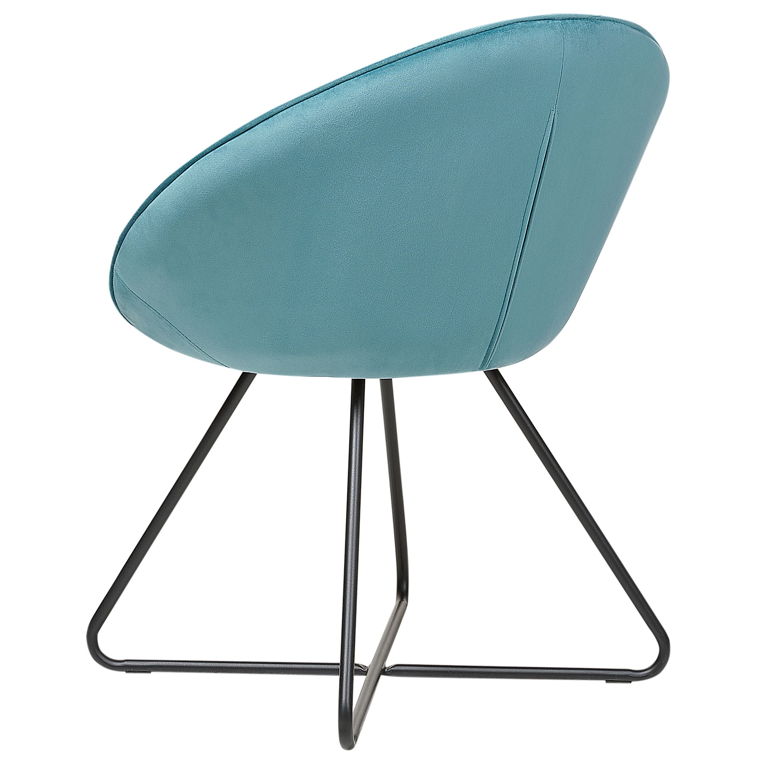 Dining chair FLOBY II Velvet Light Blue [5]