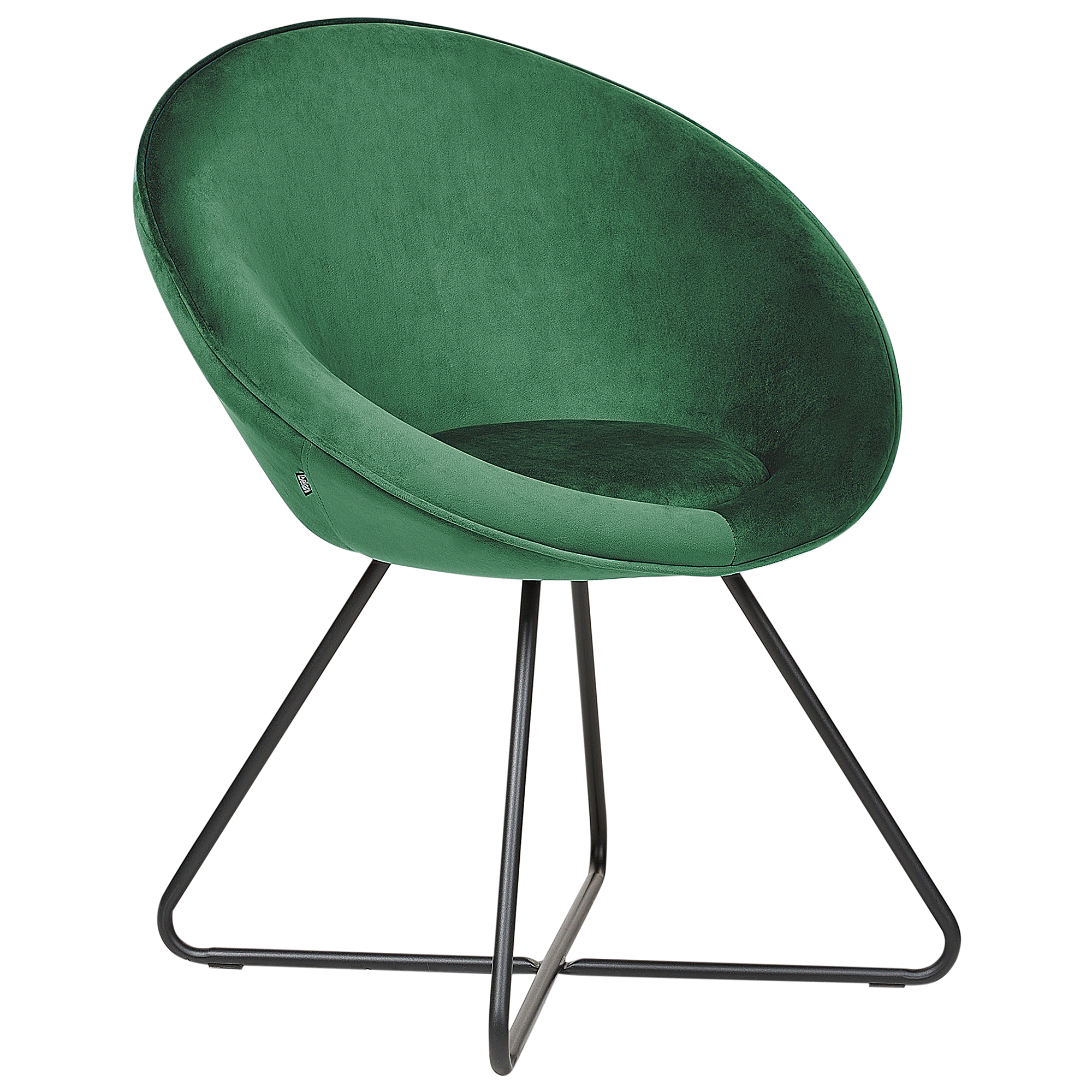 Dining chair FLOBY II Velvet Emerald Green [2]