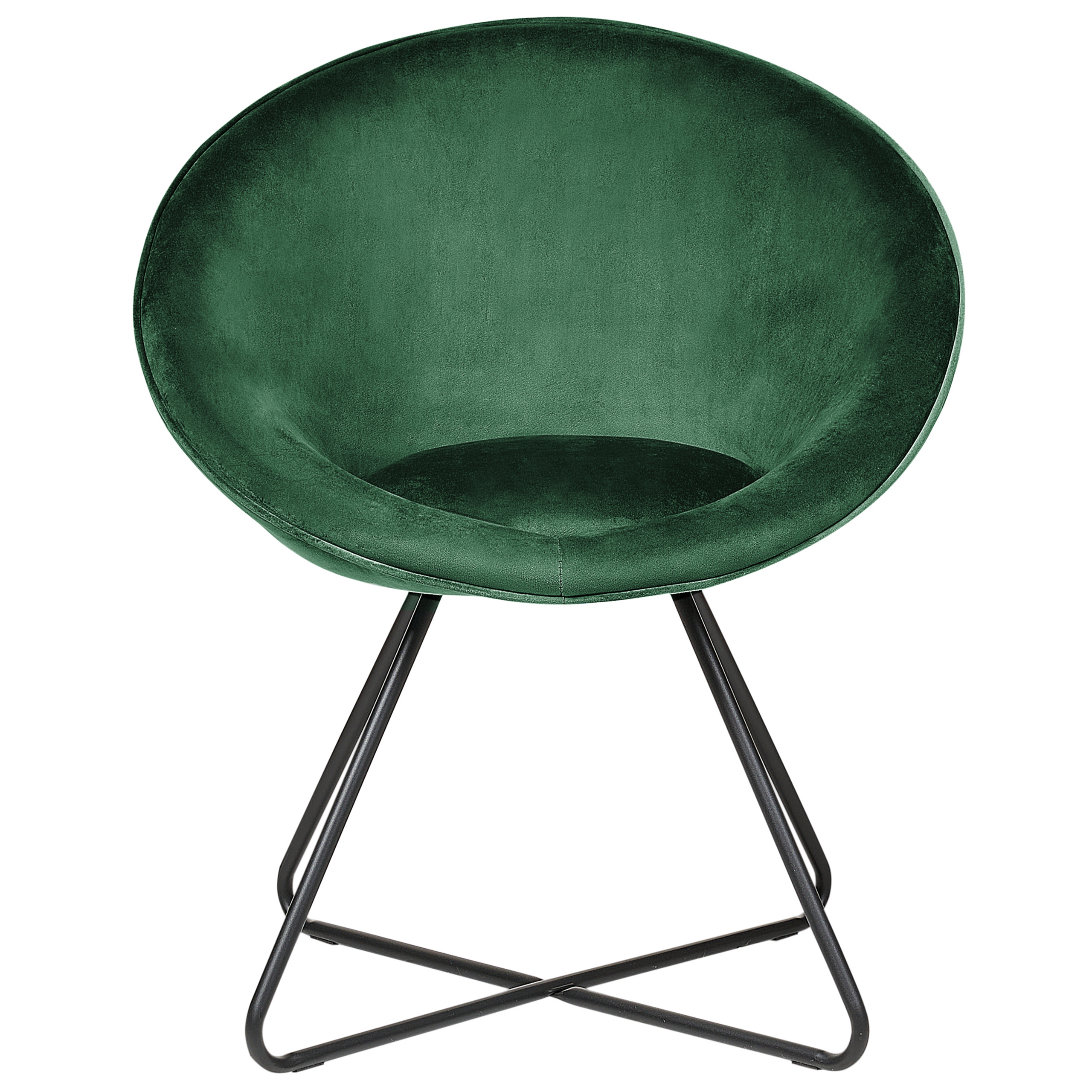 Dining chair FLOBY II Velvet Emerald Green [4]