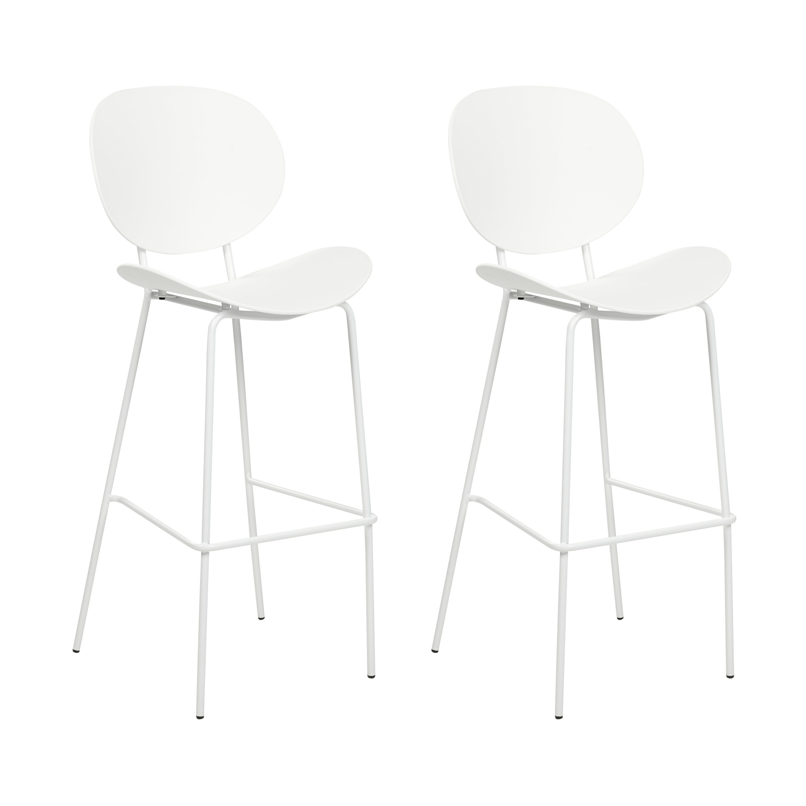 Set of 2 bar stools SHONTO White [2]