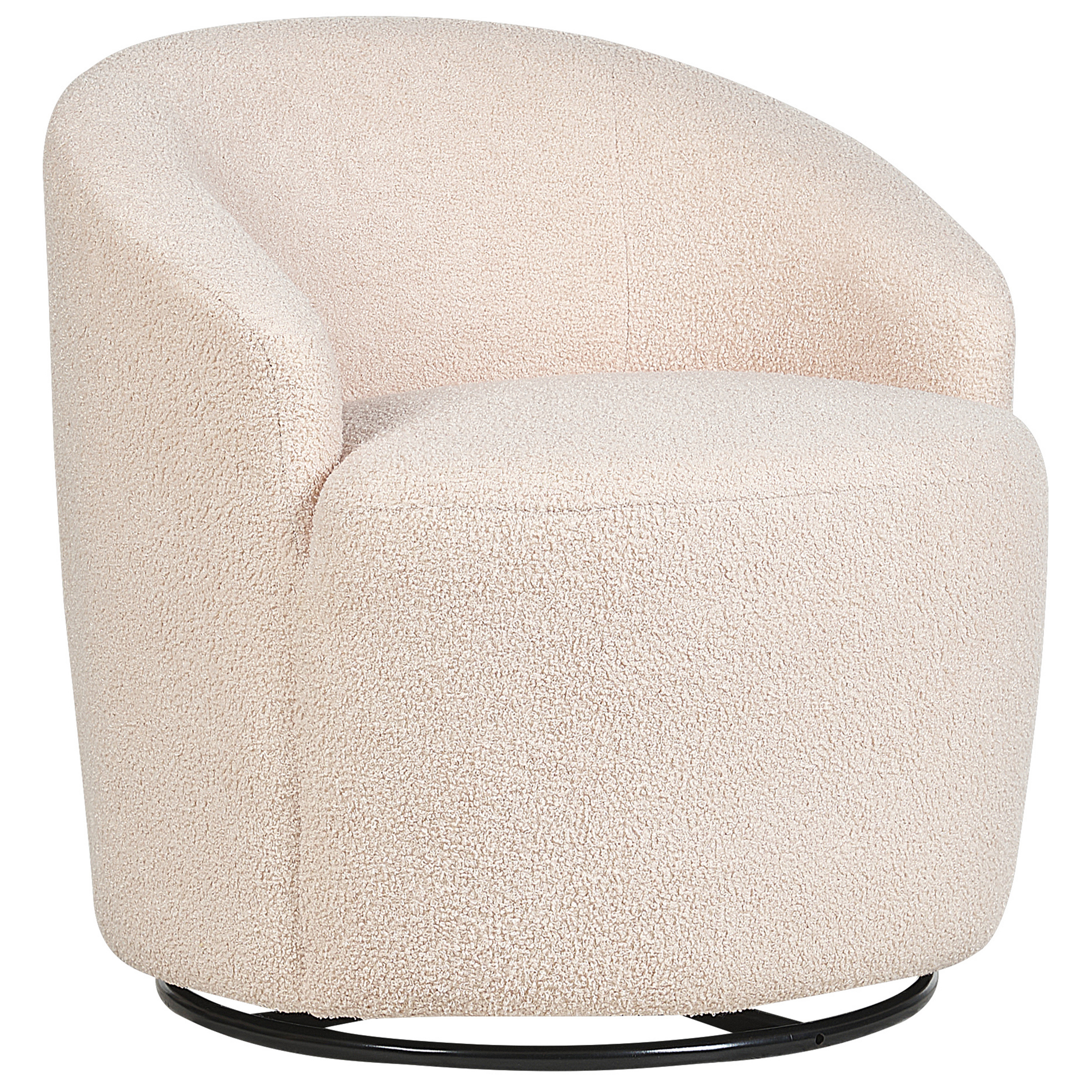 Fotoliu rotativ DAVIK Boucle Bej [4]