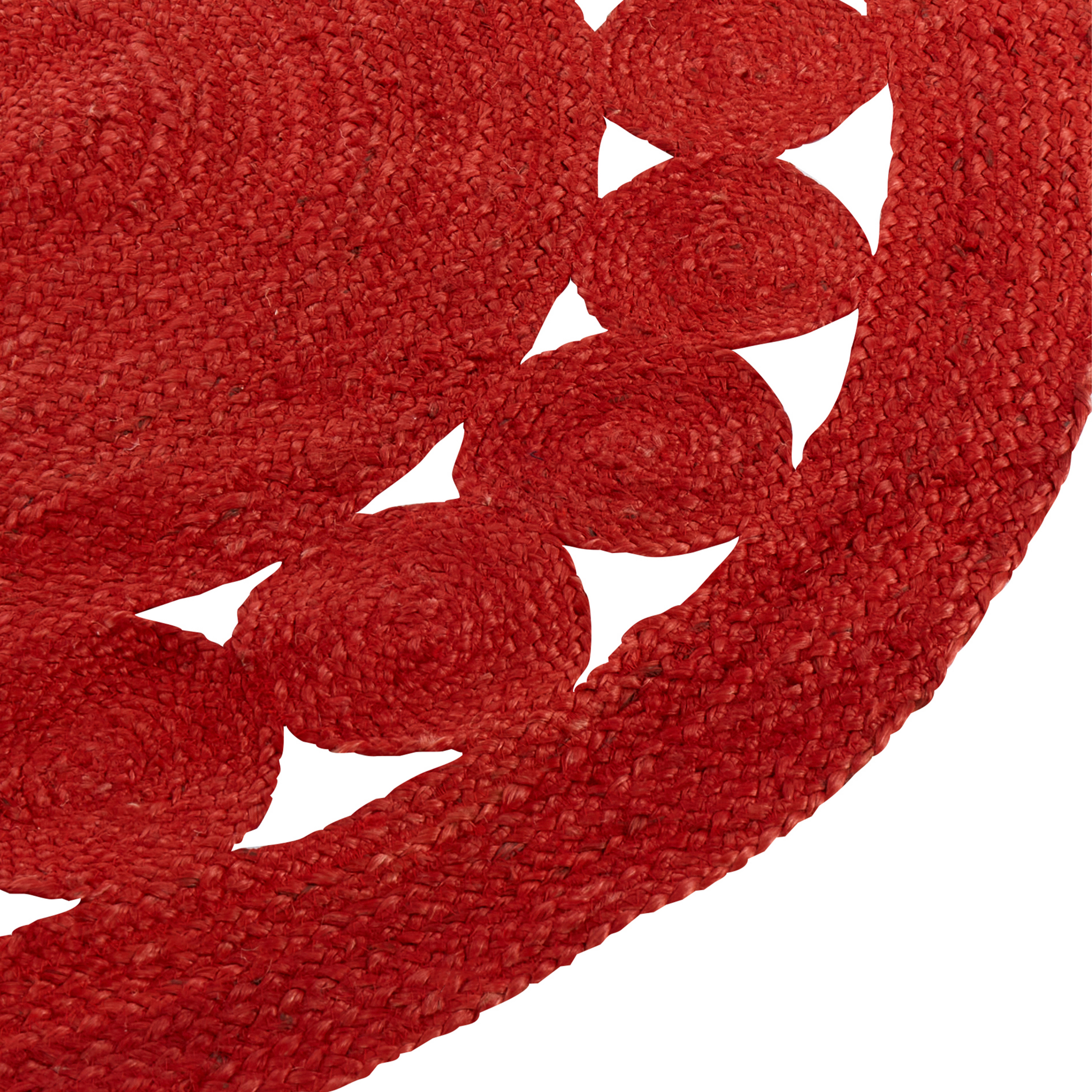 Covor KOYUNLU Roșu ø 120 cm Iută [6]