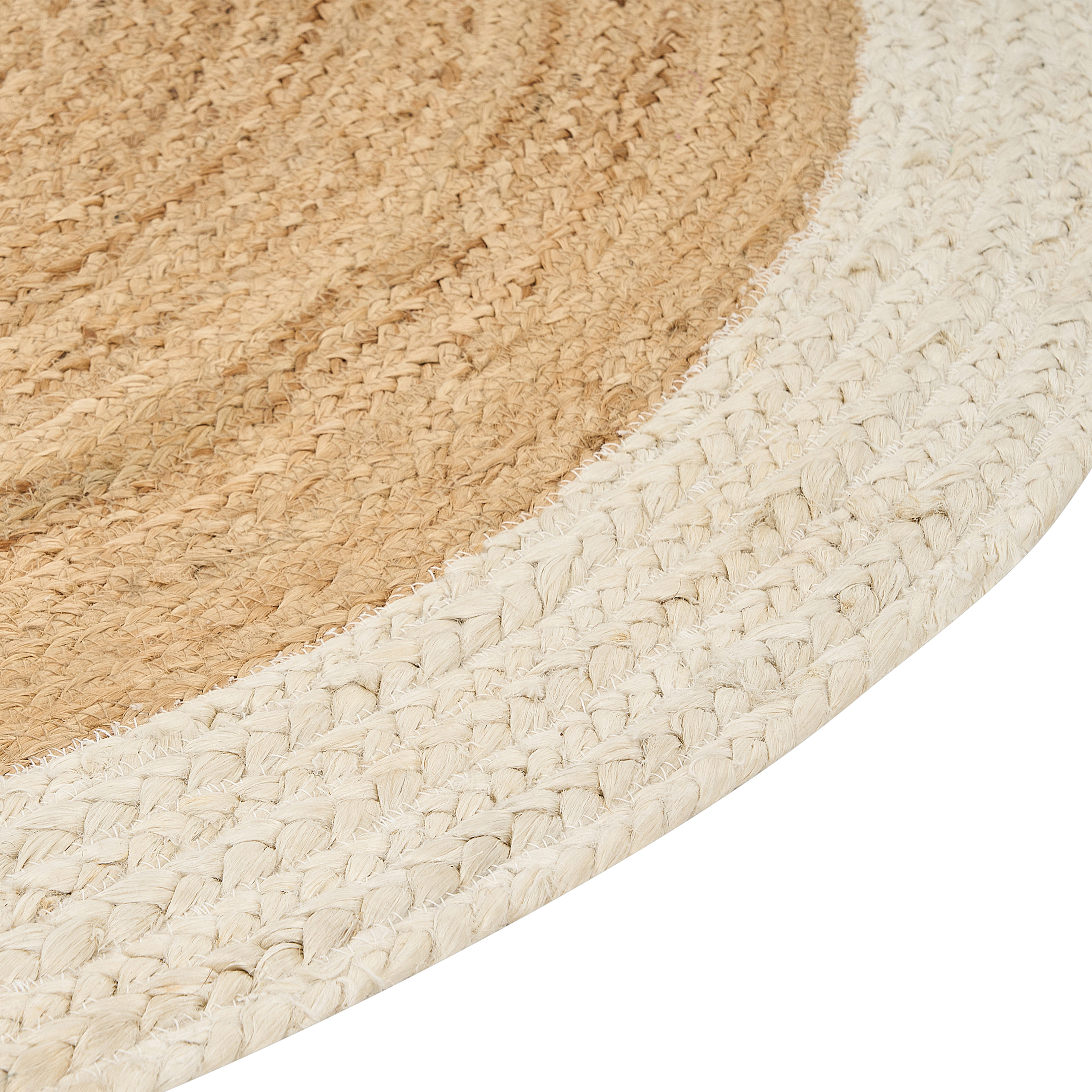 Covor YAYALAR Alb-murdar ø 140 cm Iută [6]