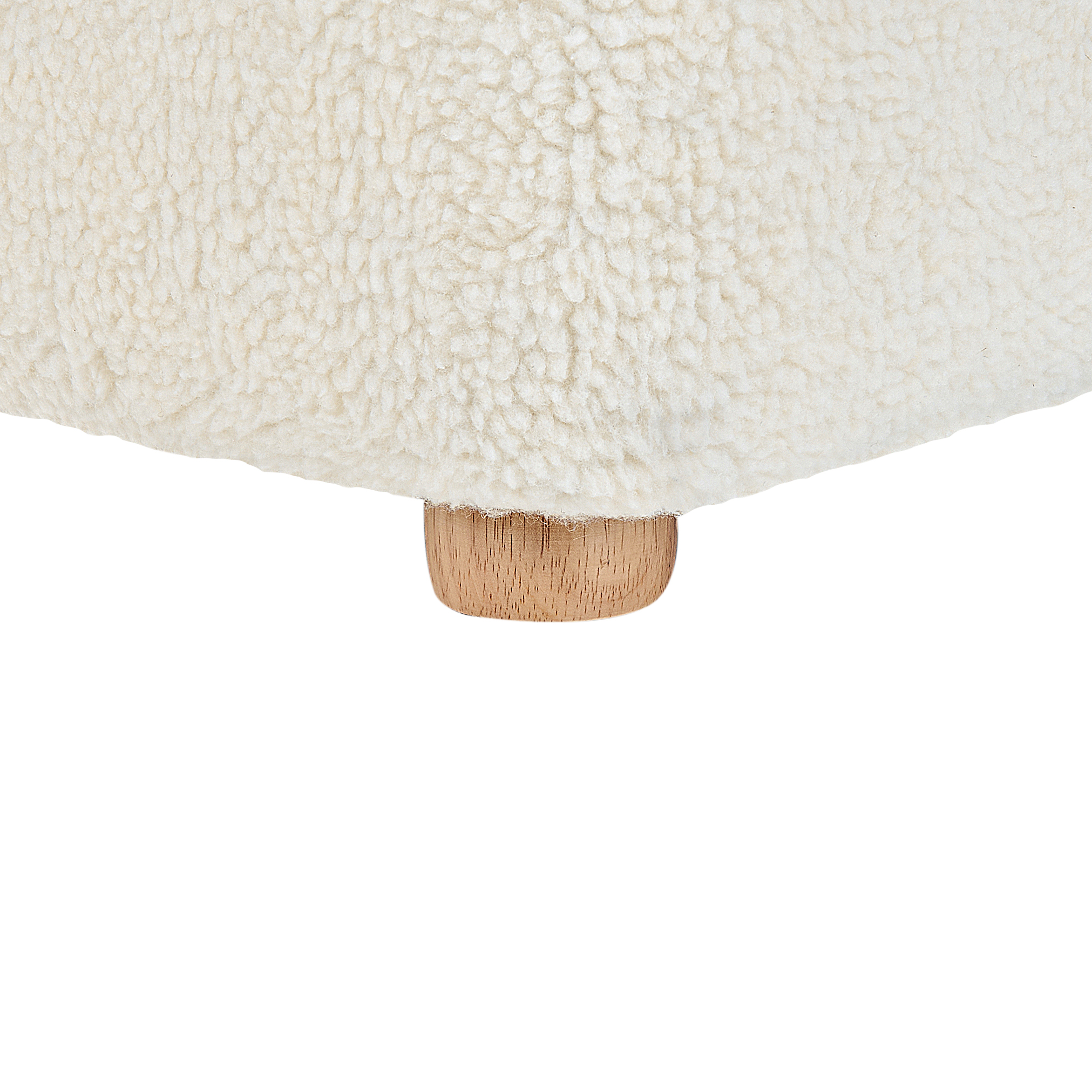 Fotoliu pentru copii Unicorn LULEA Boucle Alb-murdar [8]