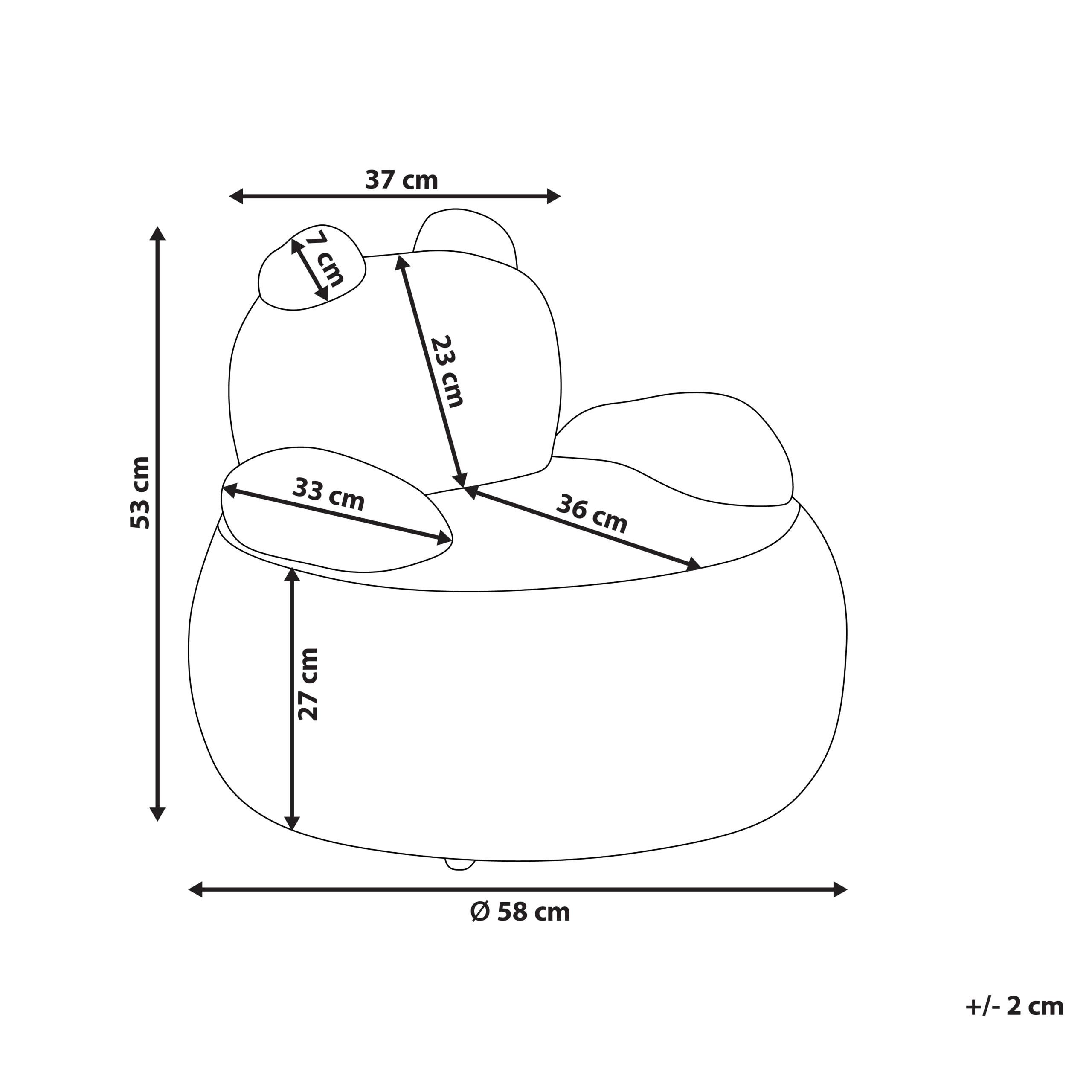 Panda VIBY Children's Armchair Boucle White [3]