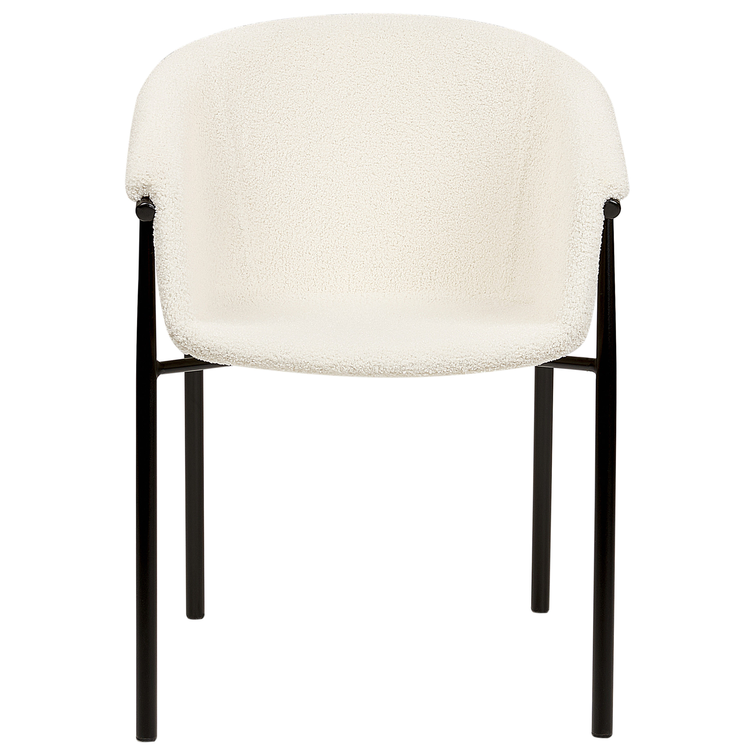 Set de 2 scaune dining AMES Boucle Alb-murdar [6]