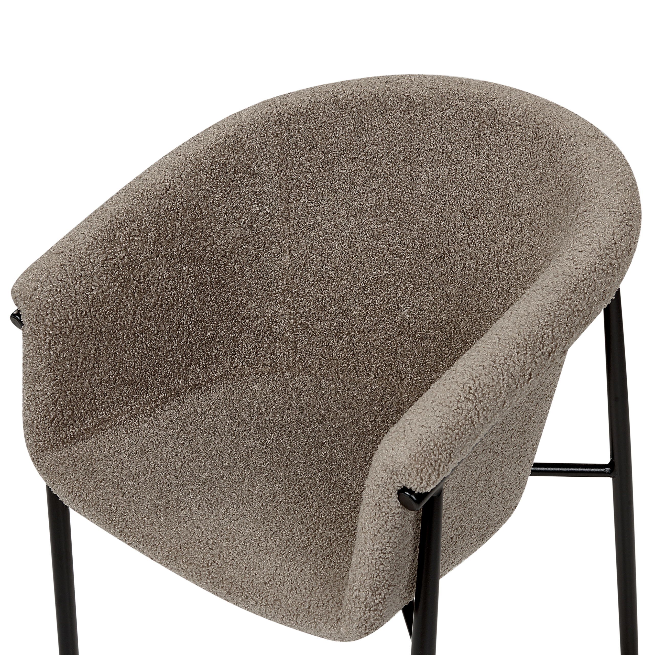 Set de 2 scaune dining AMES Boucle Taupe [8]