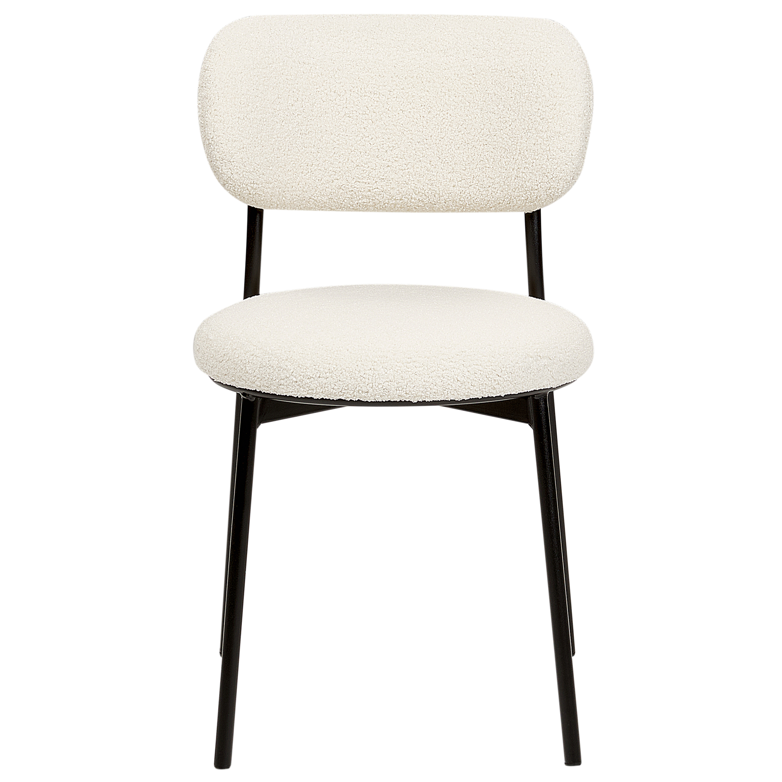 Set of 2 dining chairs CASEY Boucle Off-white [6]