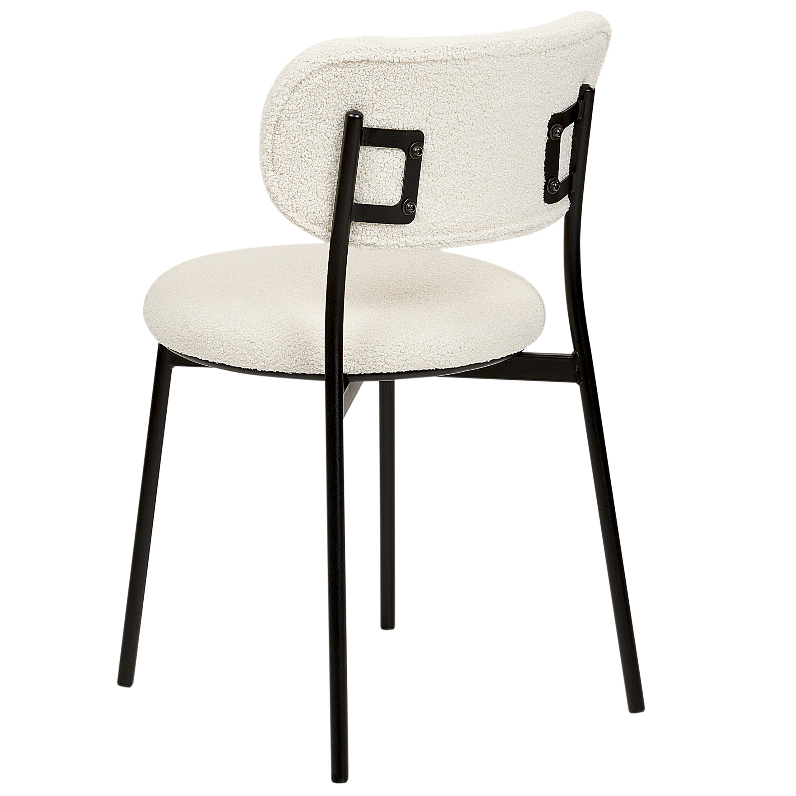 Set of 2 dining chairs CASEY Boucle Off-white [7]
