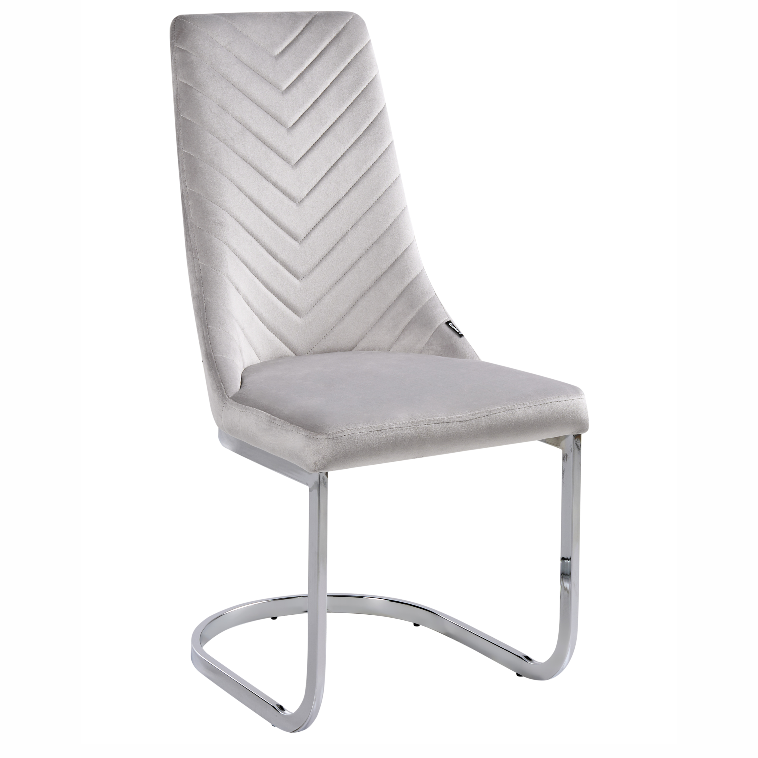 Set de 2 scaune dining ALTOONA Catifea Gri [3]