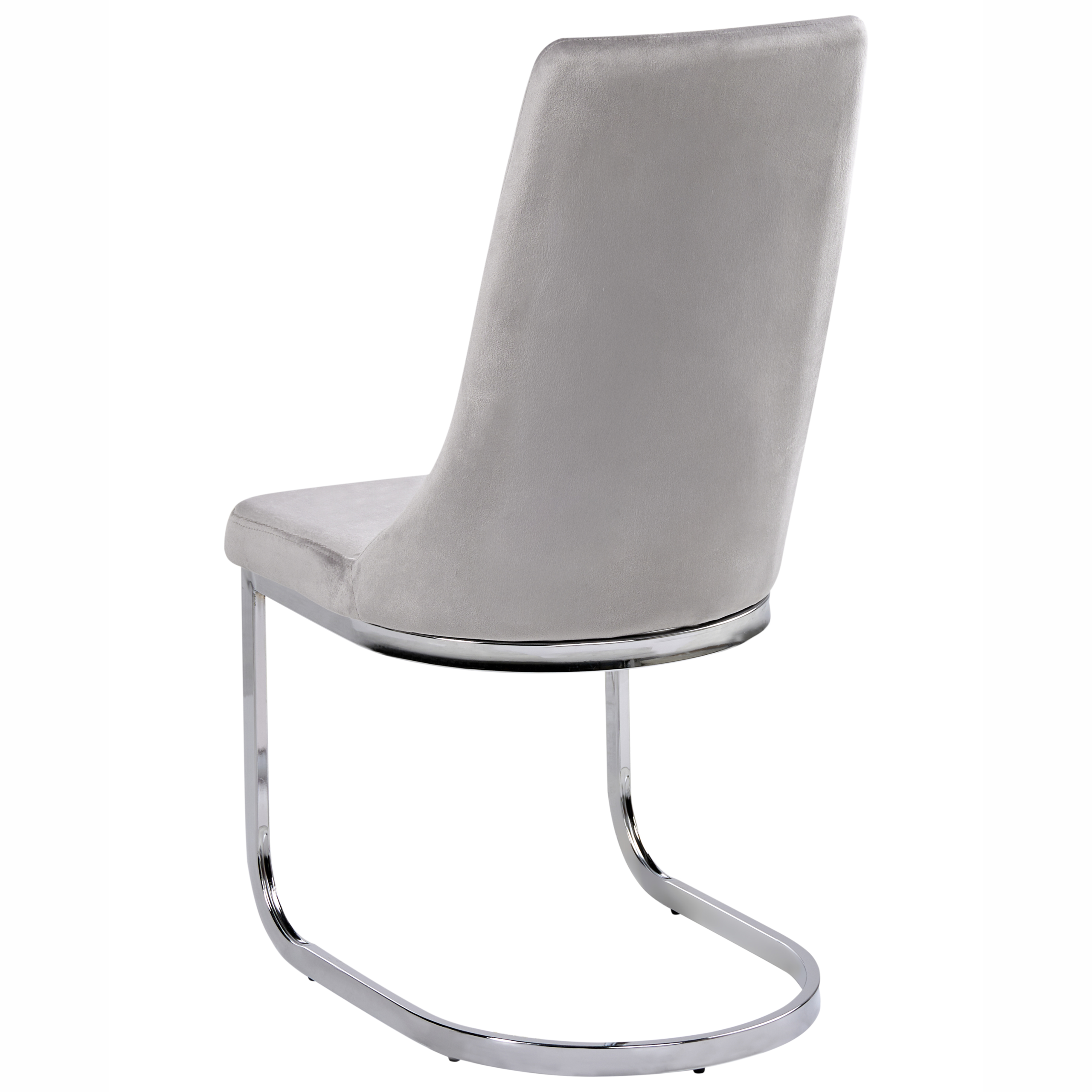 Set de 2 scaune dining ALTOONA Catifea Gri [5]