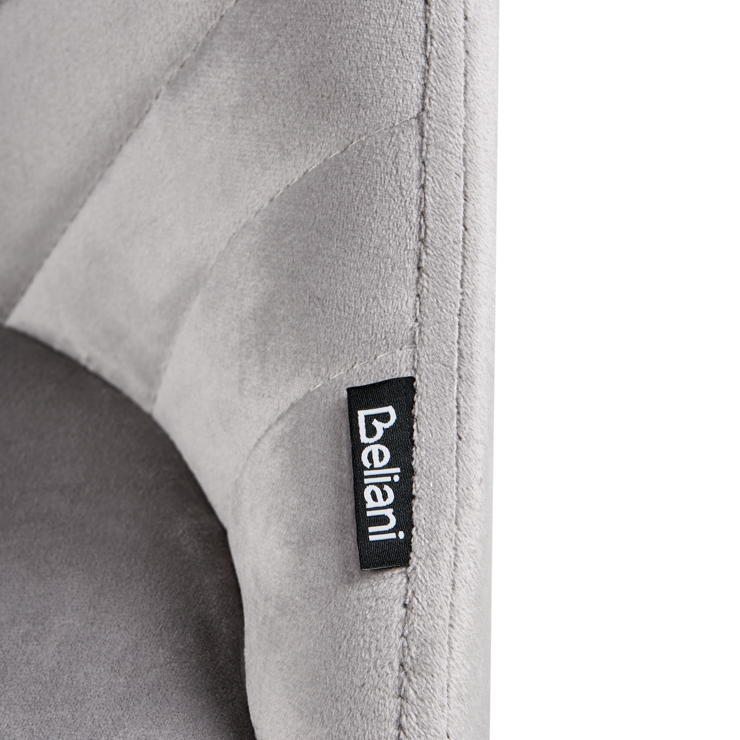 Set de 2 scaune dining ALTOONA Catifea Gri [6]