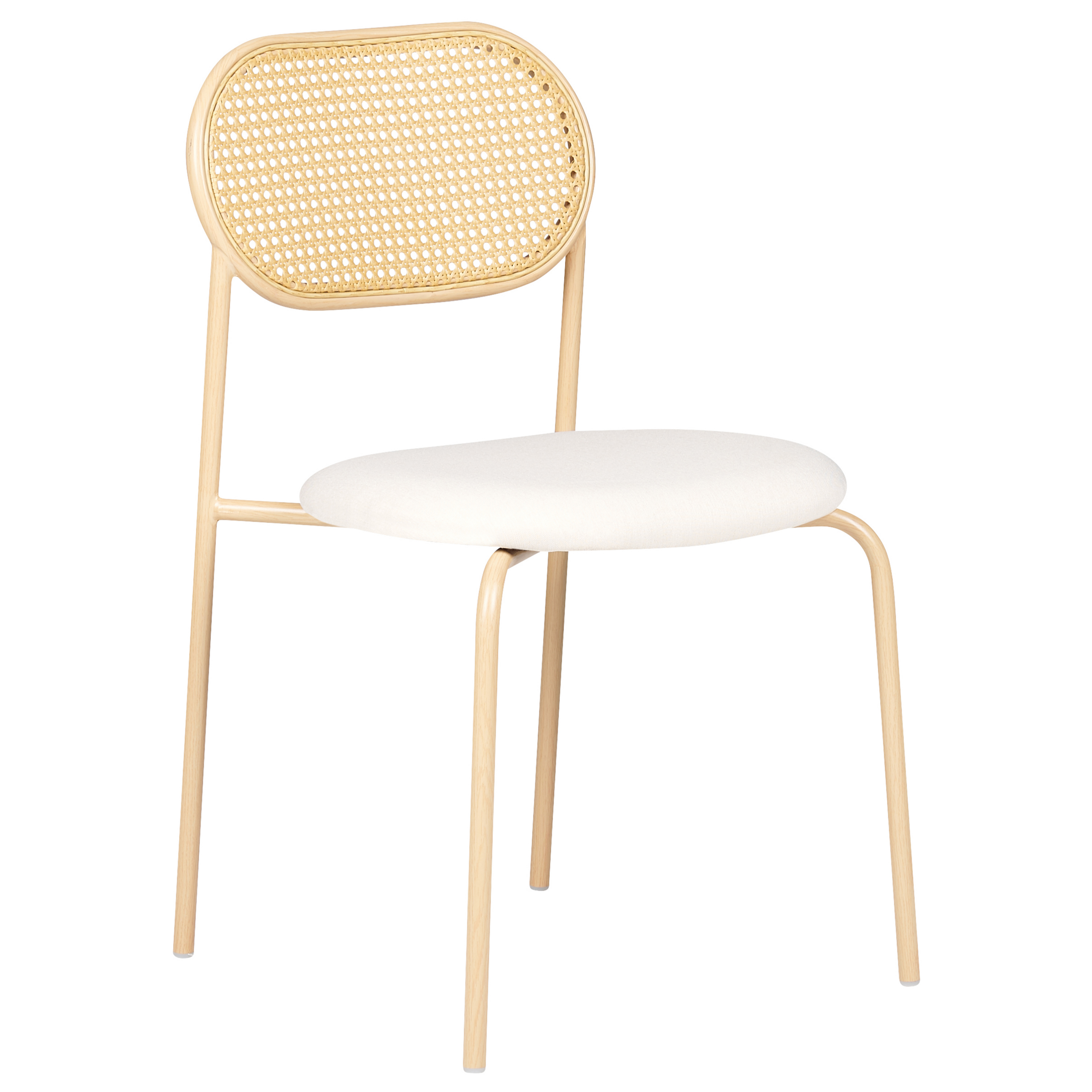 Set of 2 dining chairs ADAVER Metal Light brown [4]