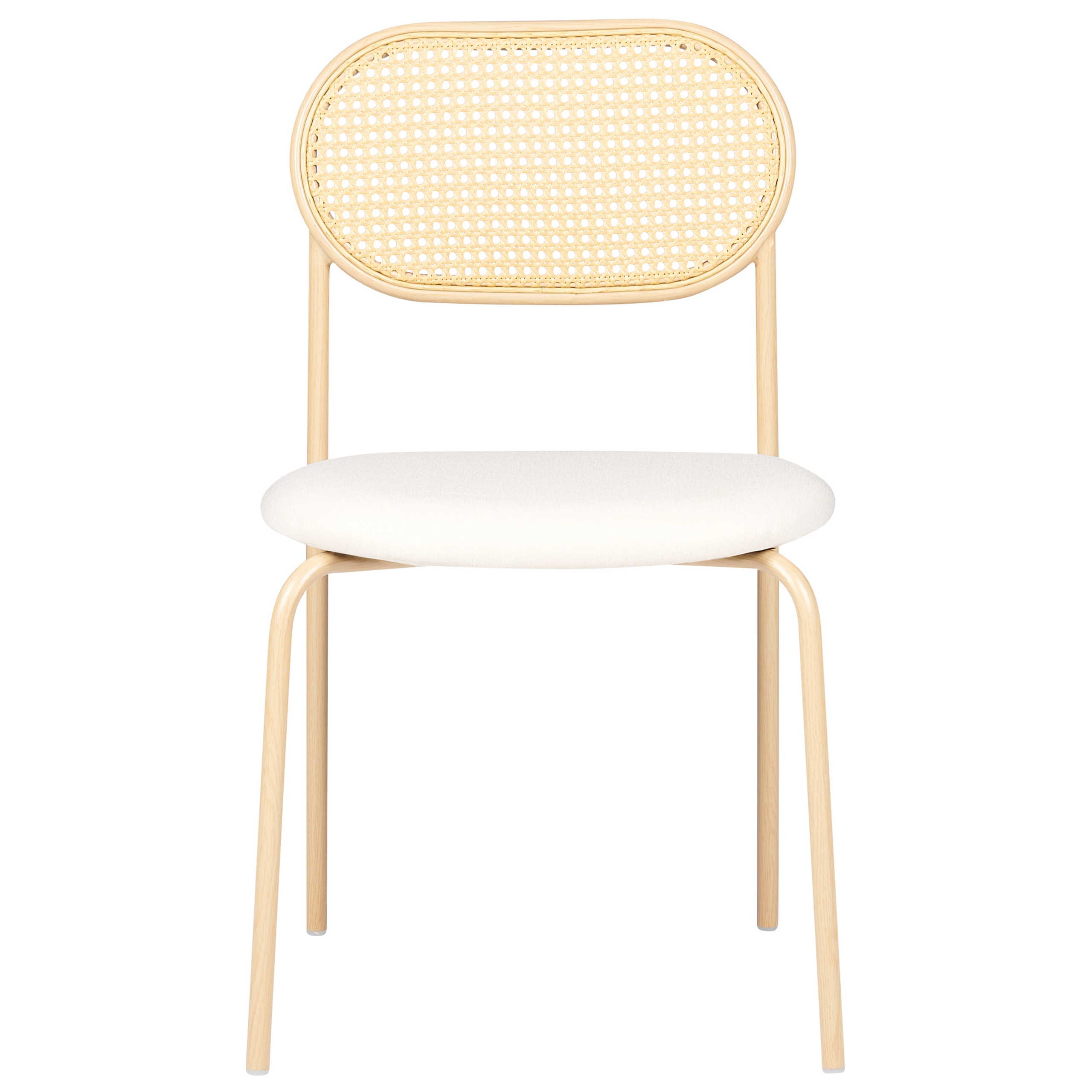 Set of 2 dining chairs ADAVER Metal Light brown [5]