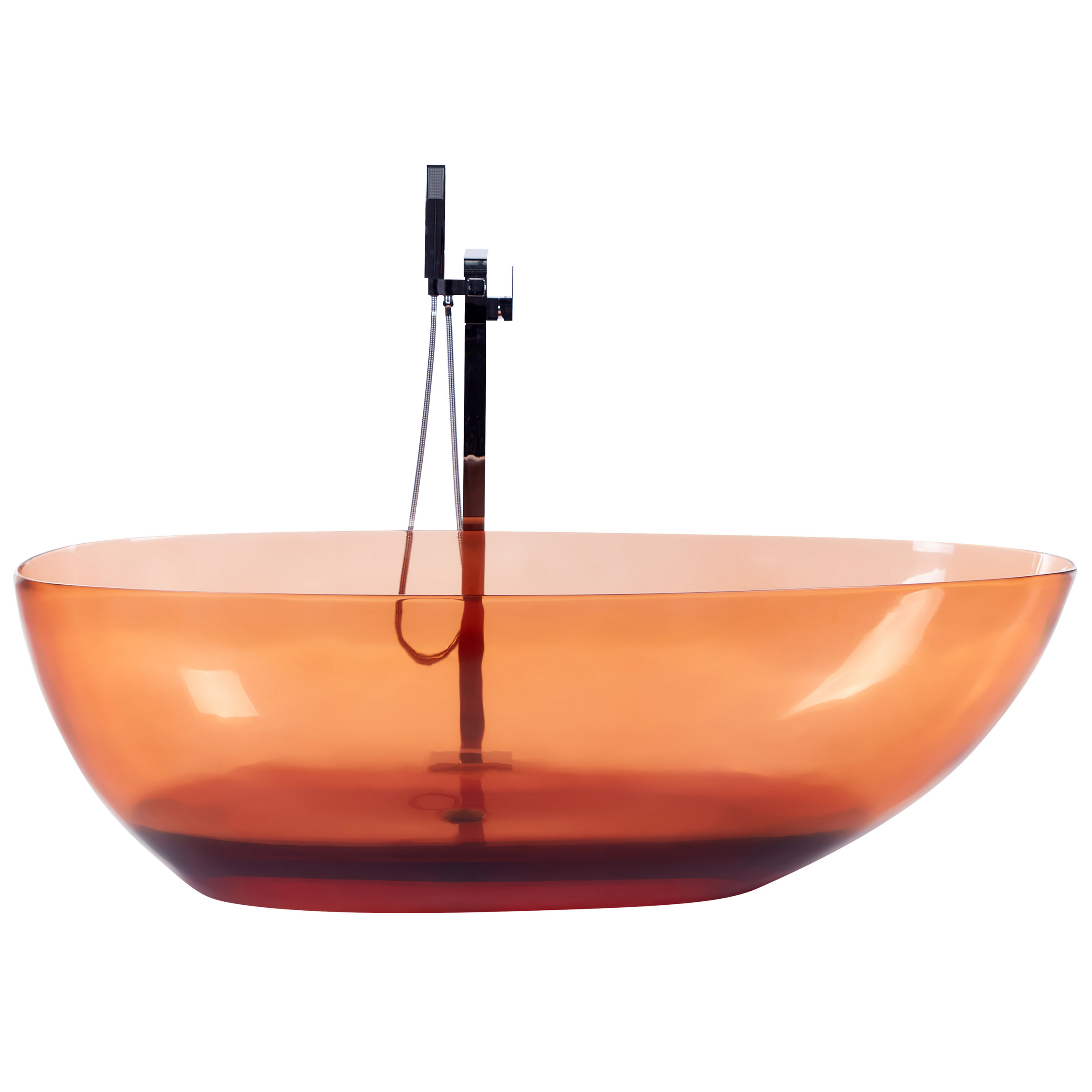 Freestanding bathtub BLANCARENA 170 x 78 cm Light red [2]