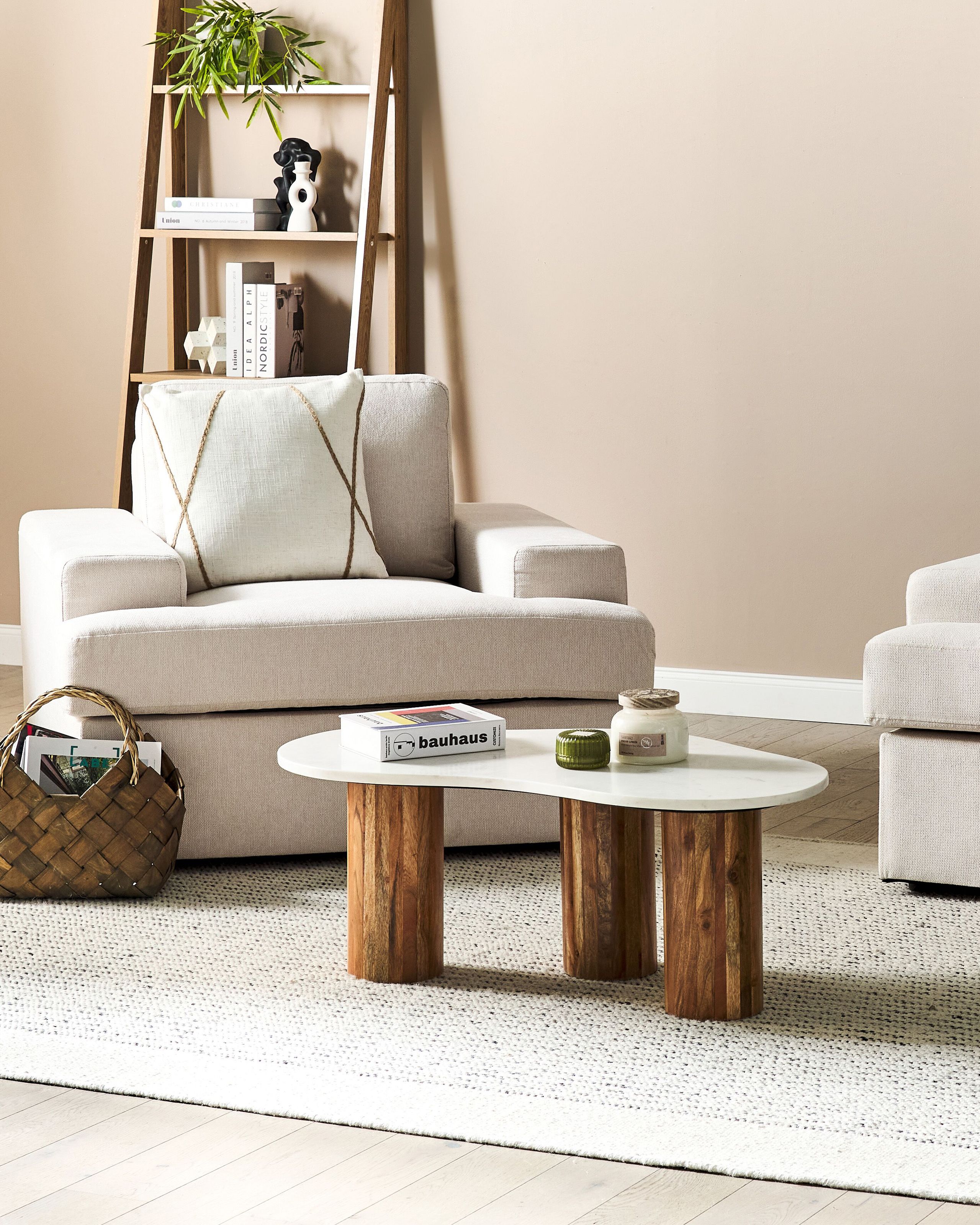 Armchairs - Set of 2 ALLA Light Beige armchair