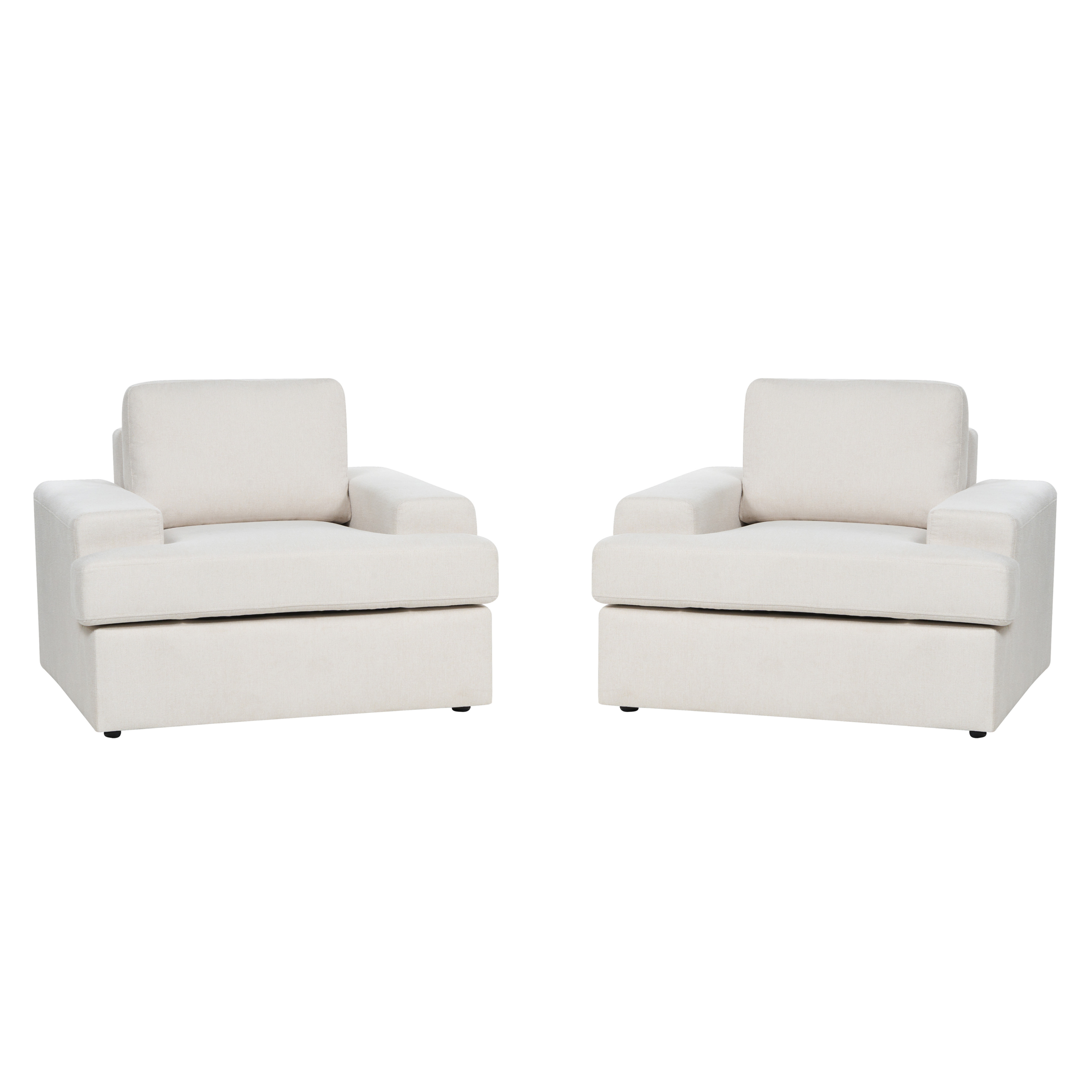 Set de 2 fotolii ALLA  Bej deschis [2]