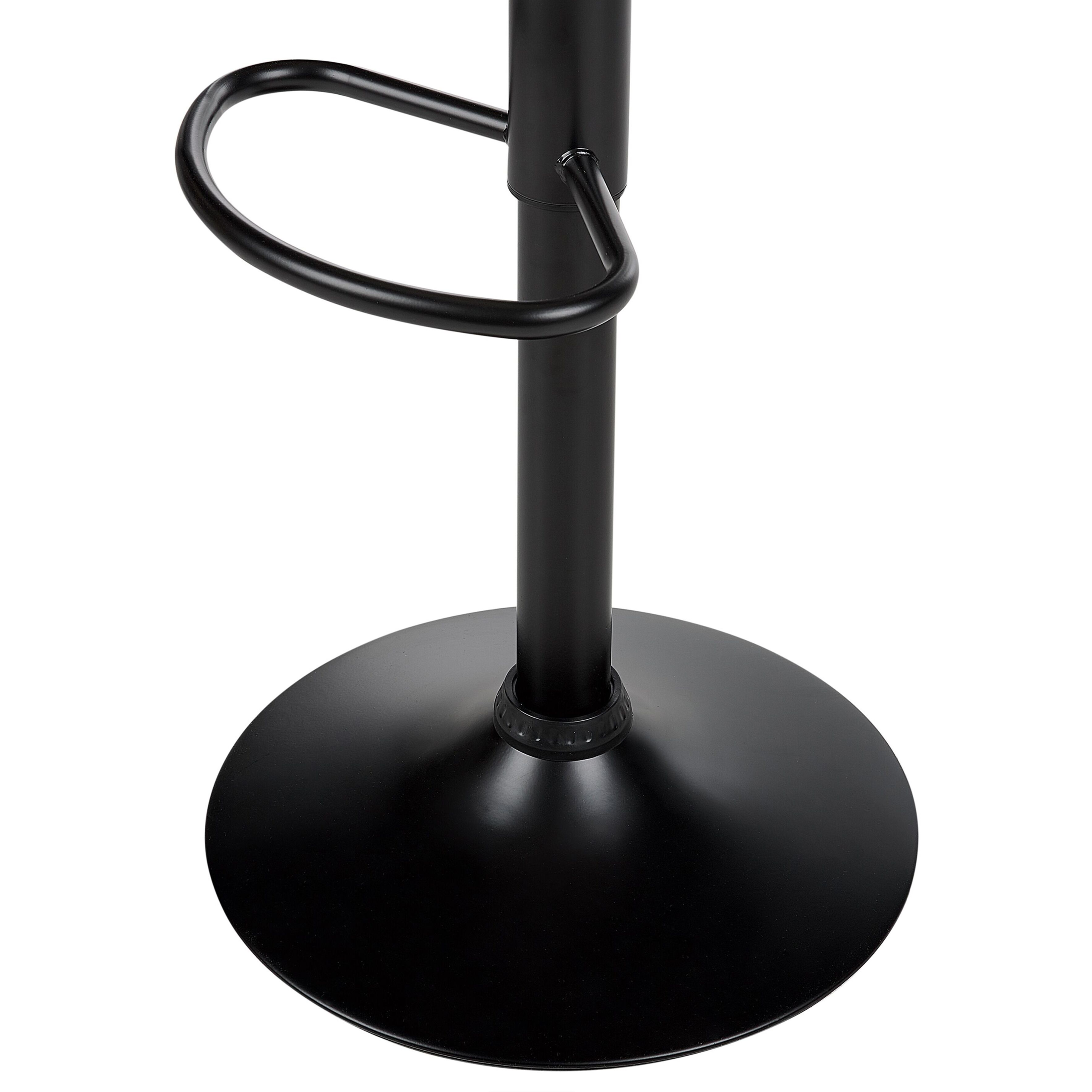 Set of 2 bar stools LUCERNE Eco-leather Swivel Light beige [8]