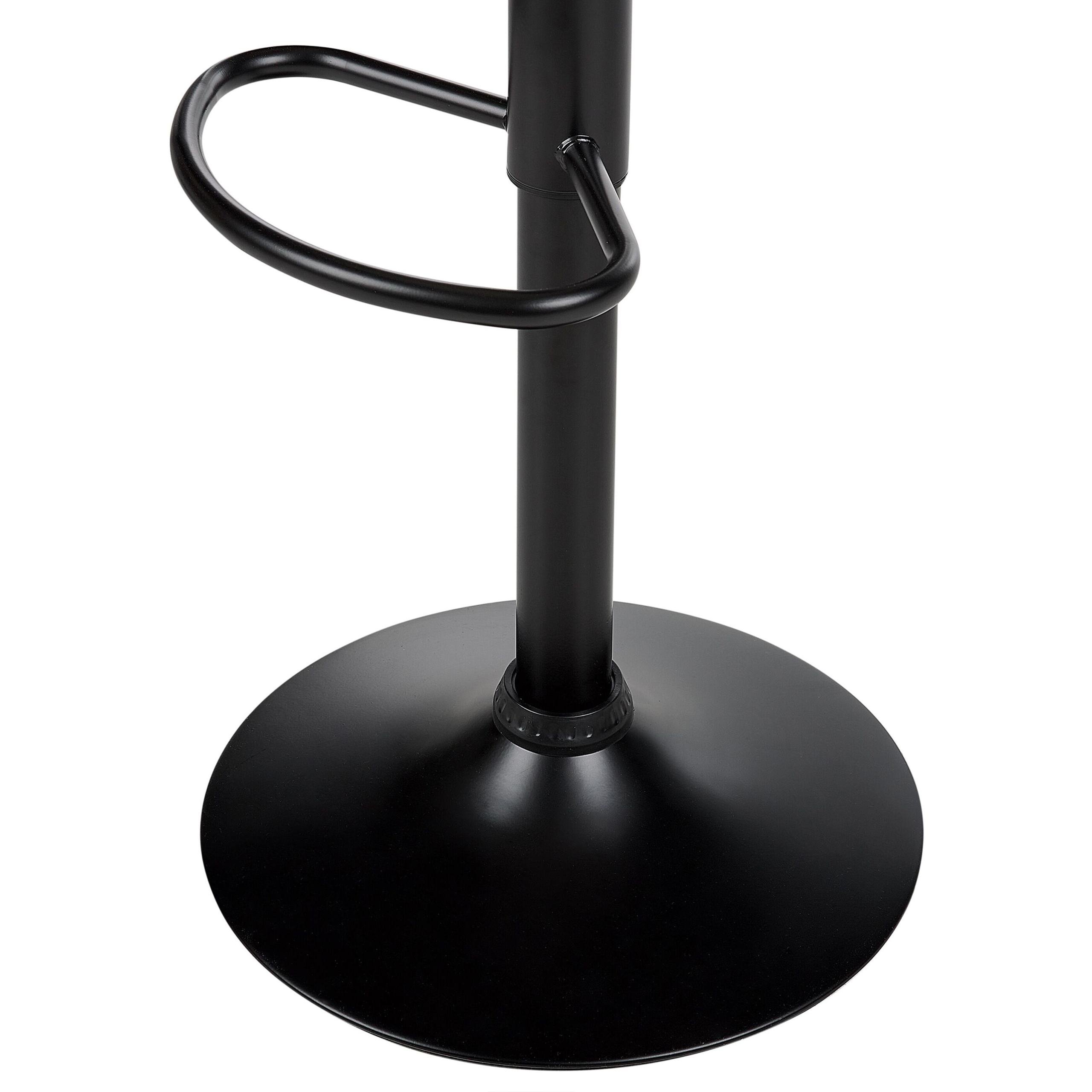 Set de 2 scaune de bar CONWAY Piele ecologică Pivotant Maro auriu [8]