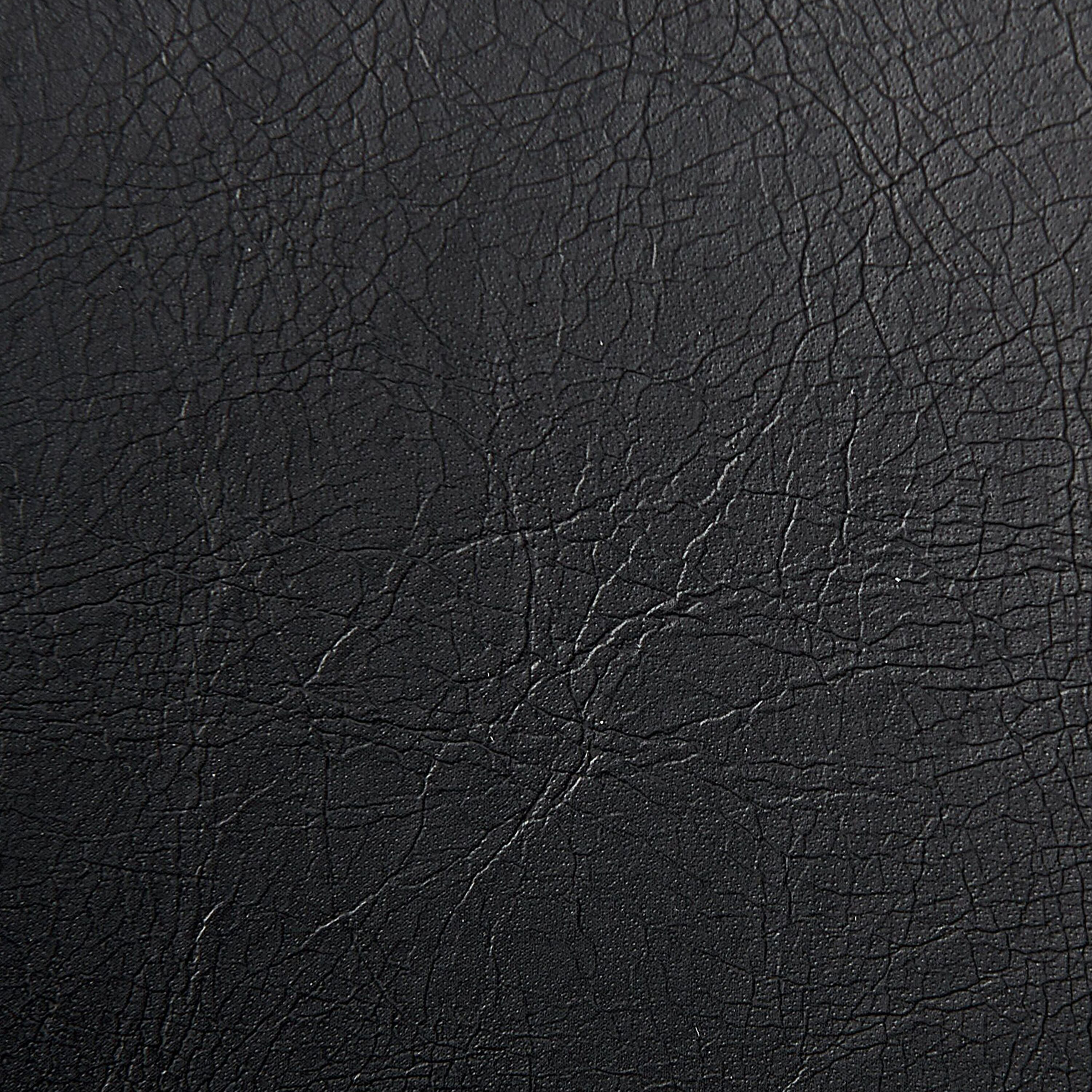 Set de 2 scaune de bar CONWAY Piele ecologică Pivotant Negru [10]