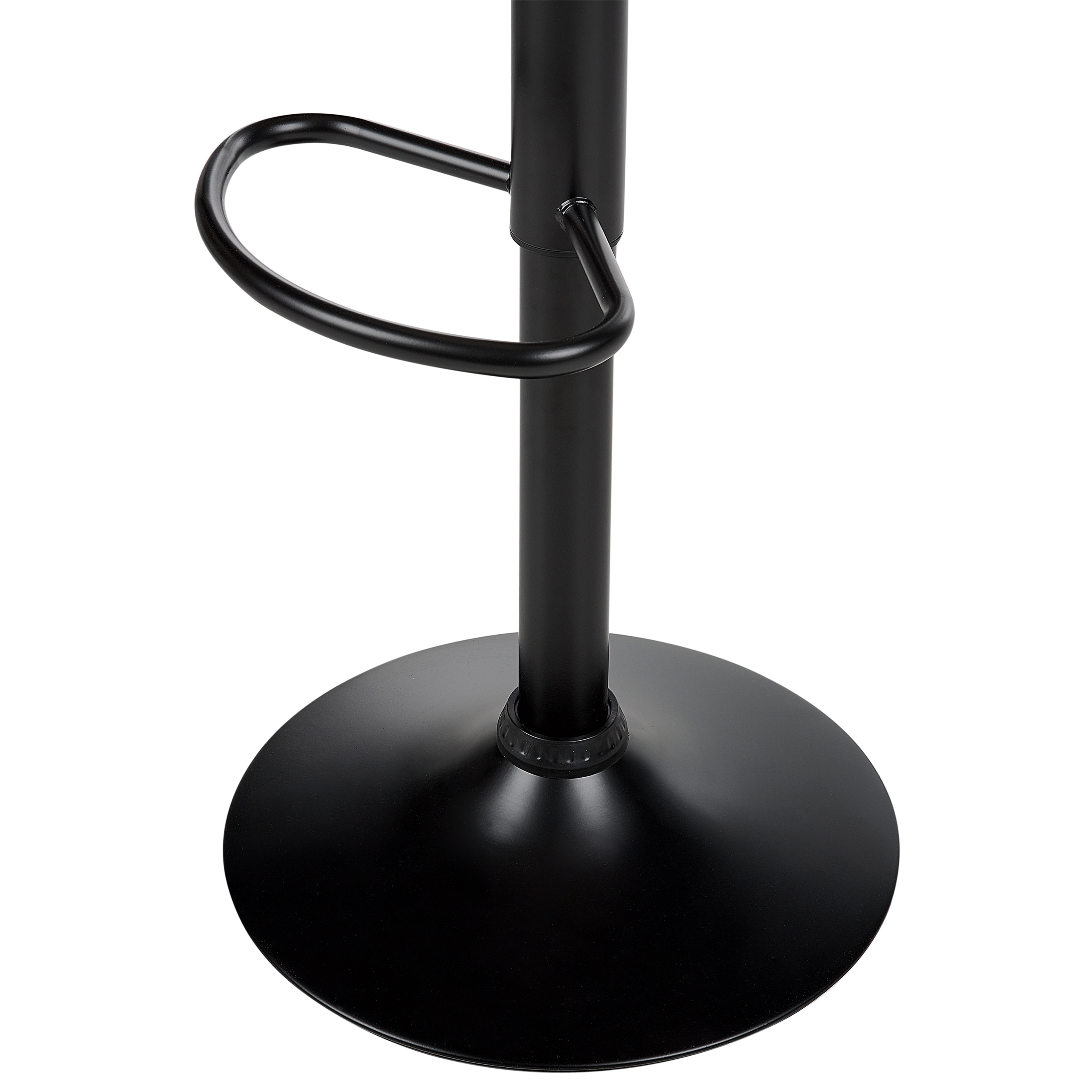 Set de 2 scaune de bar PEORIA Piele ecologică Pivotant Maro auriu [8]