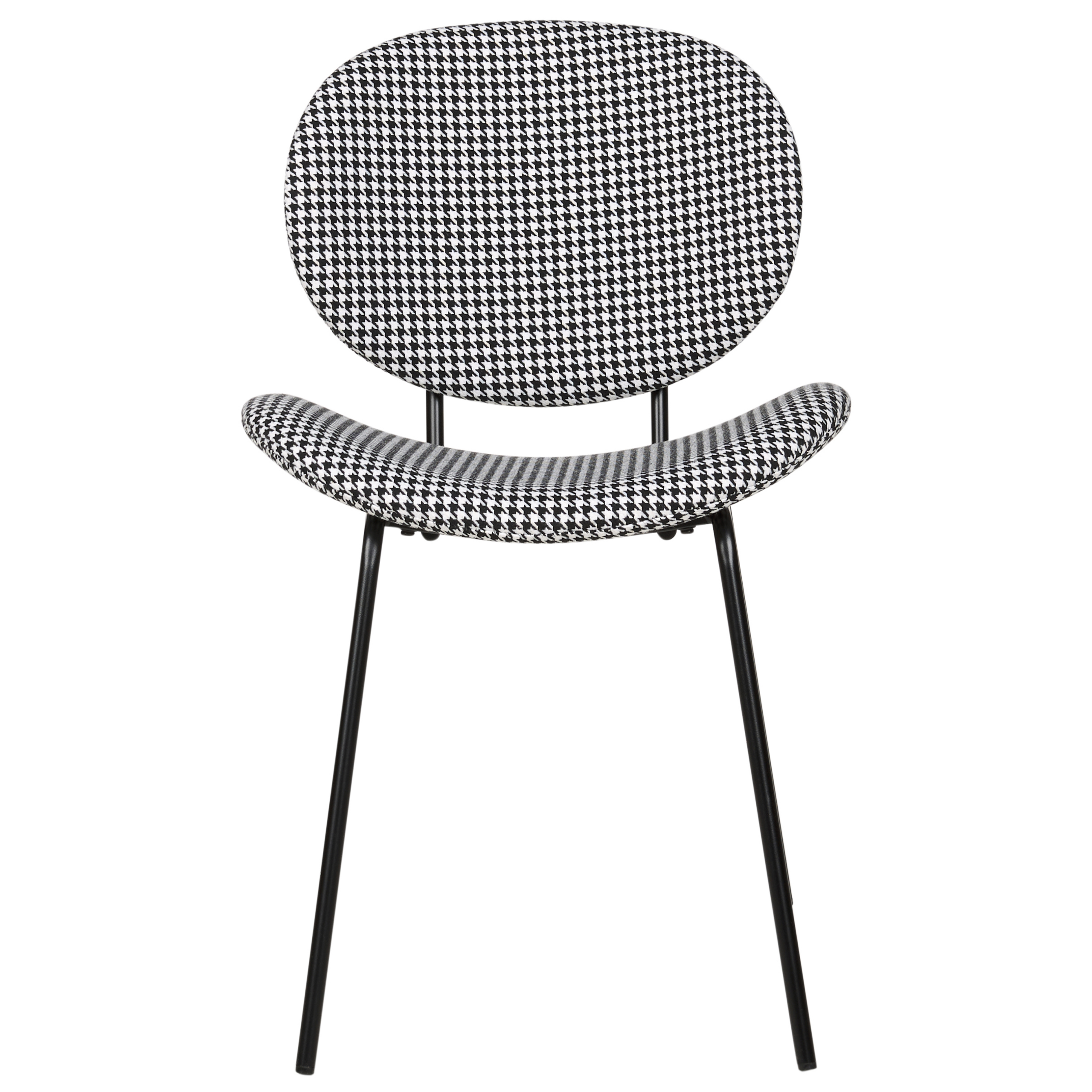 Set of 2 dining chairs LUANA Black/White [5]