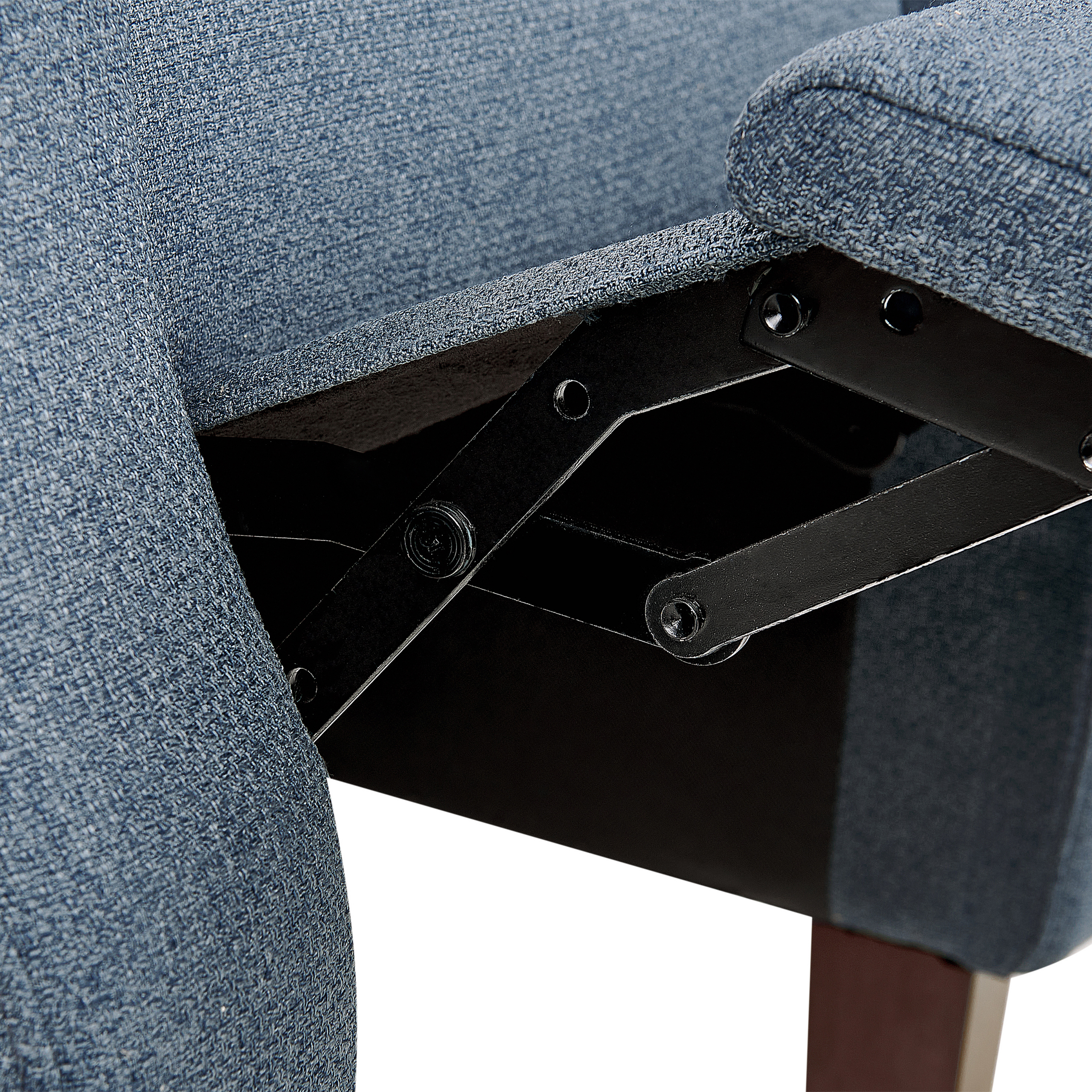 Fotoliu cu recliner EGERSUND Suport pentru picioare retractabil  Albastru închis [9]