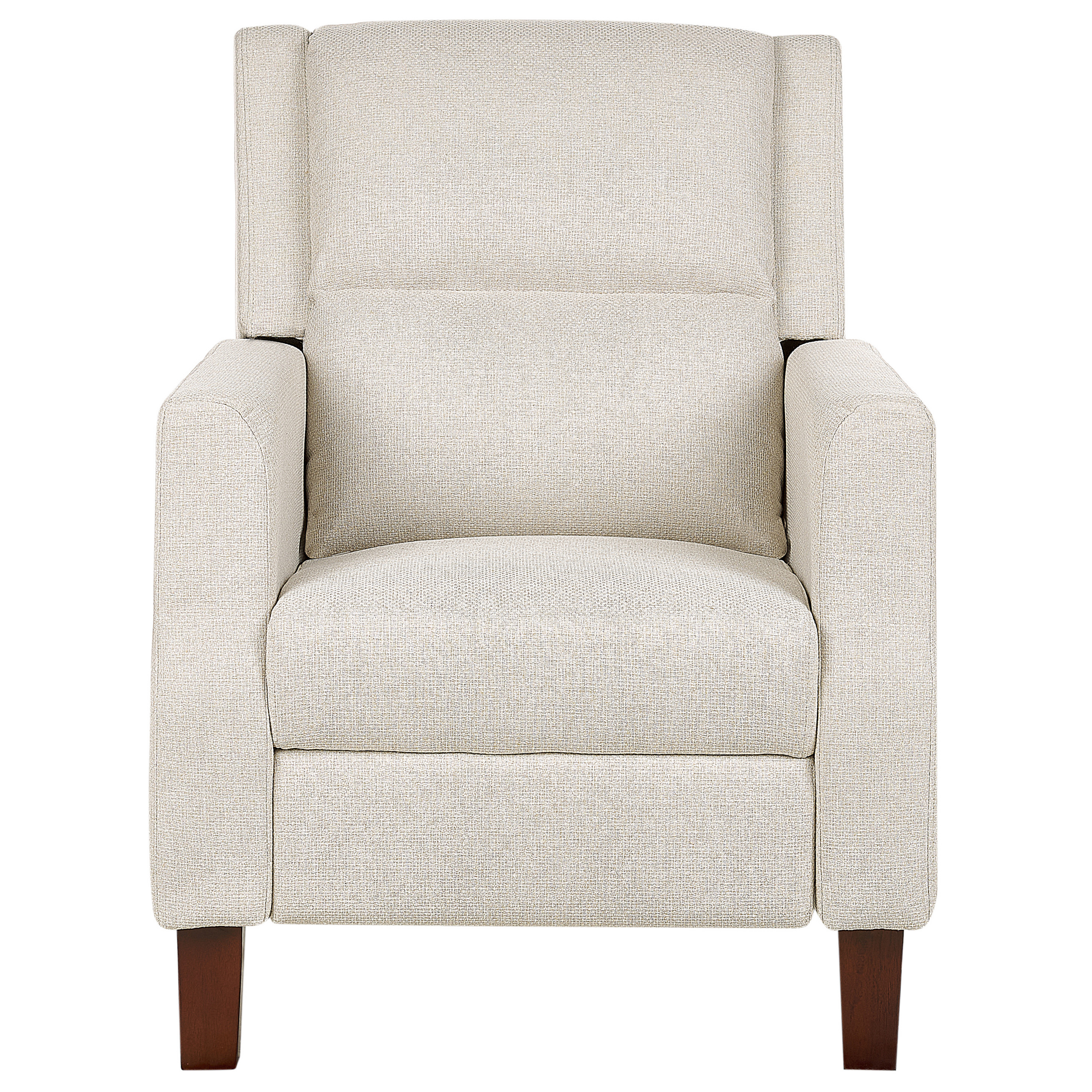 Armchair with EGERSUND recliner Retractable footrest Light beige [4]