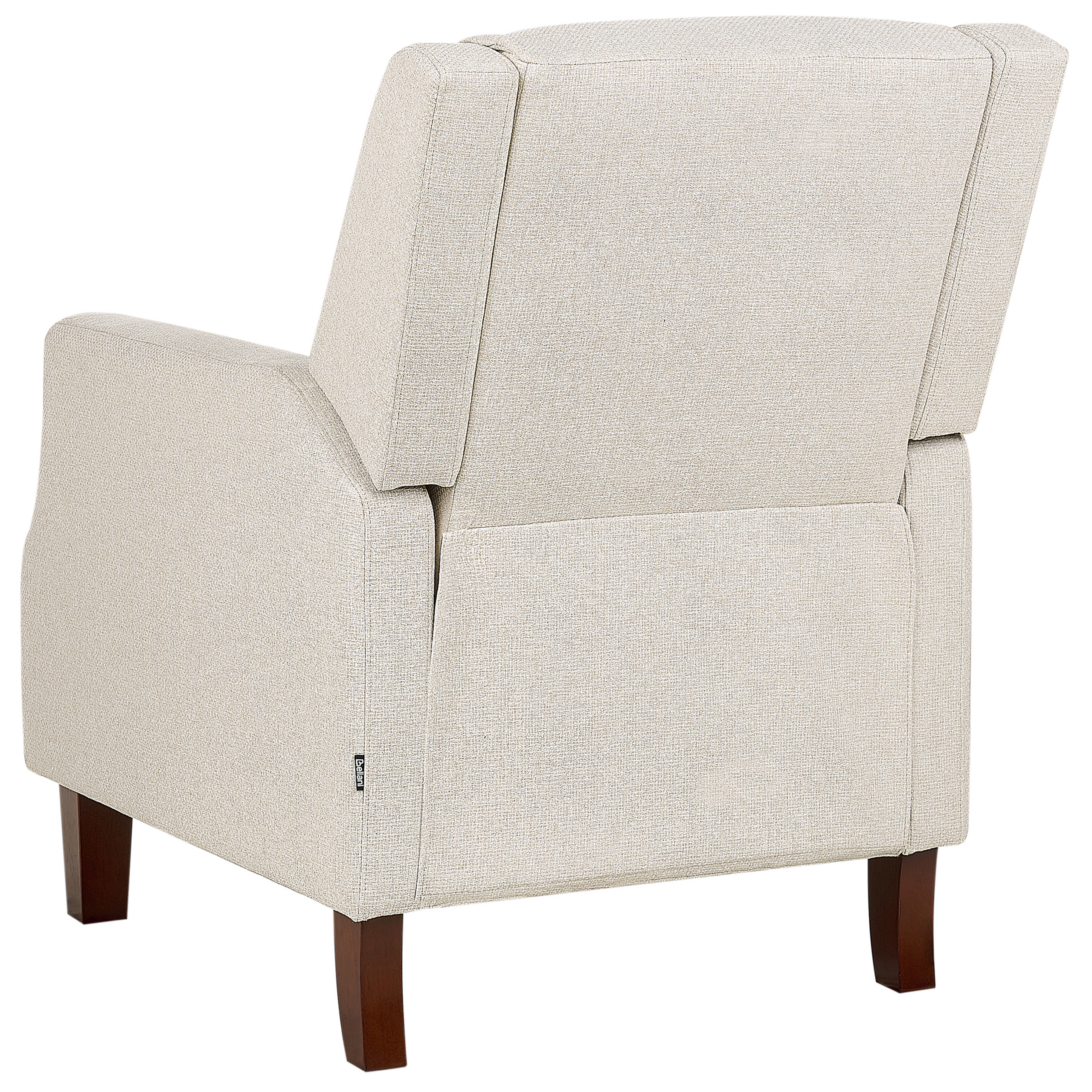 Armchair with EGERSUND recliner Retractable footrest Light beige [7]