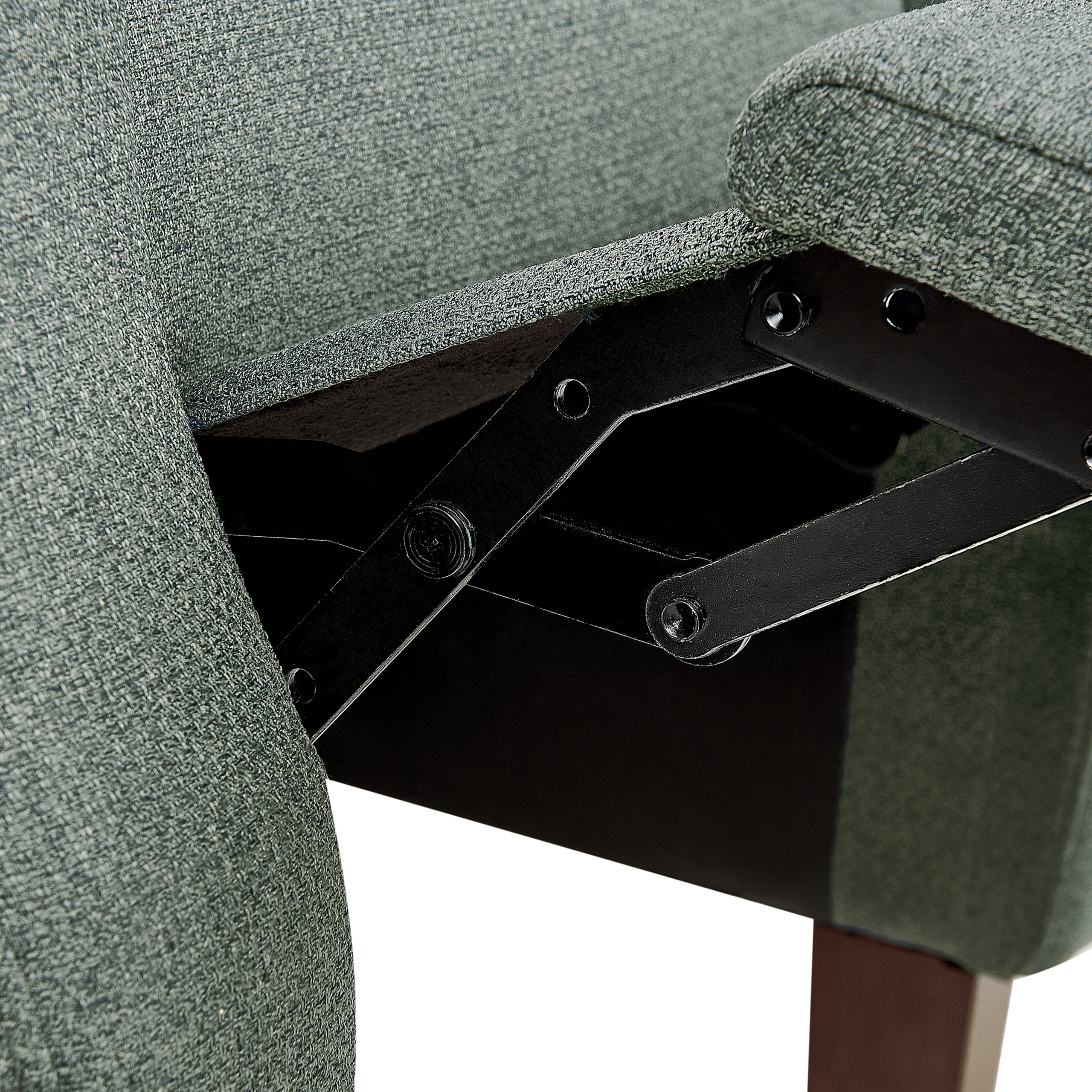 Fotoliu cu recliner EGERSUND Suport pentru picioare retractabil  Verde deschis [9]