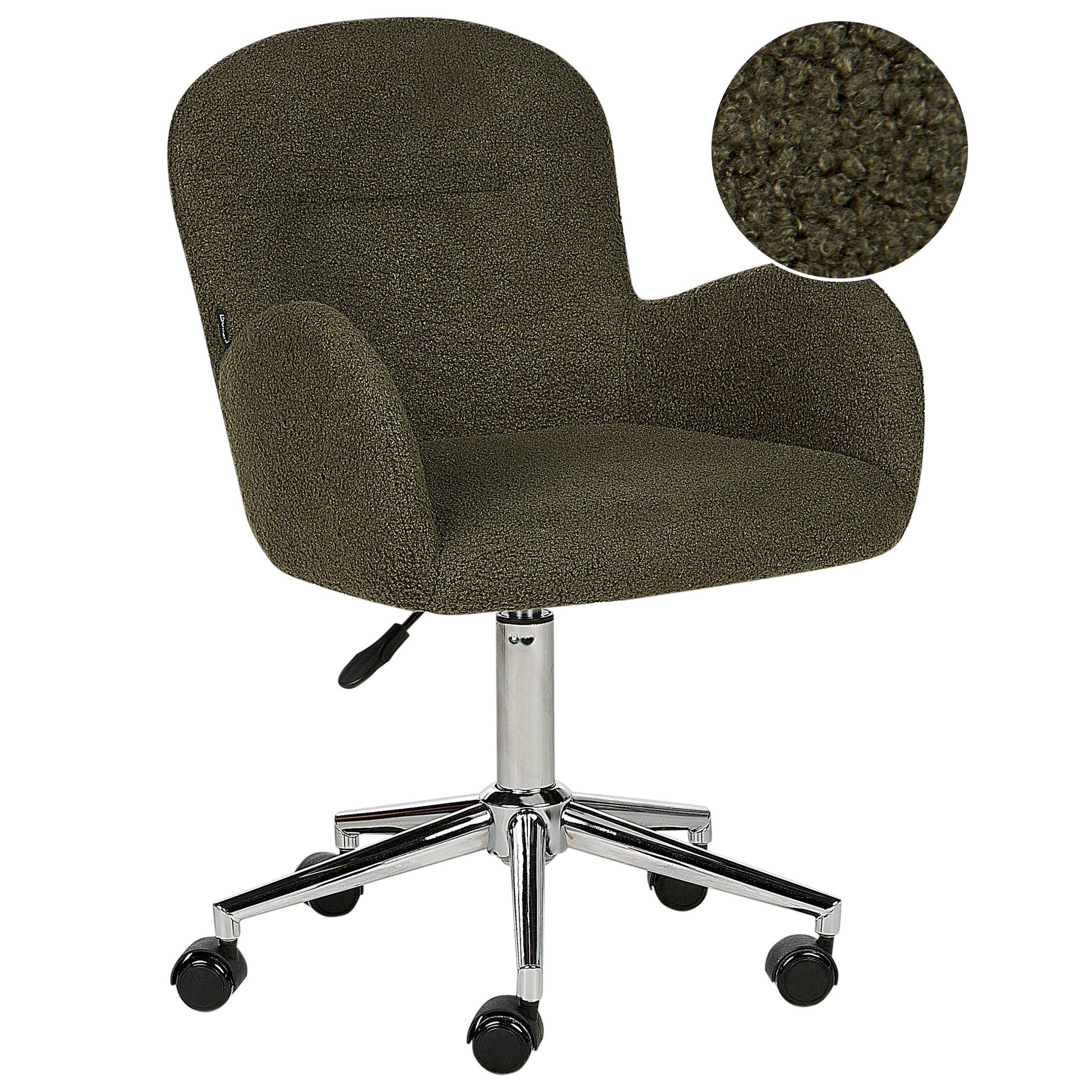 Scaun de birou PRIDDY Boucle Verde închis [2]