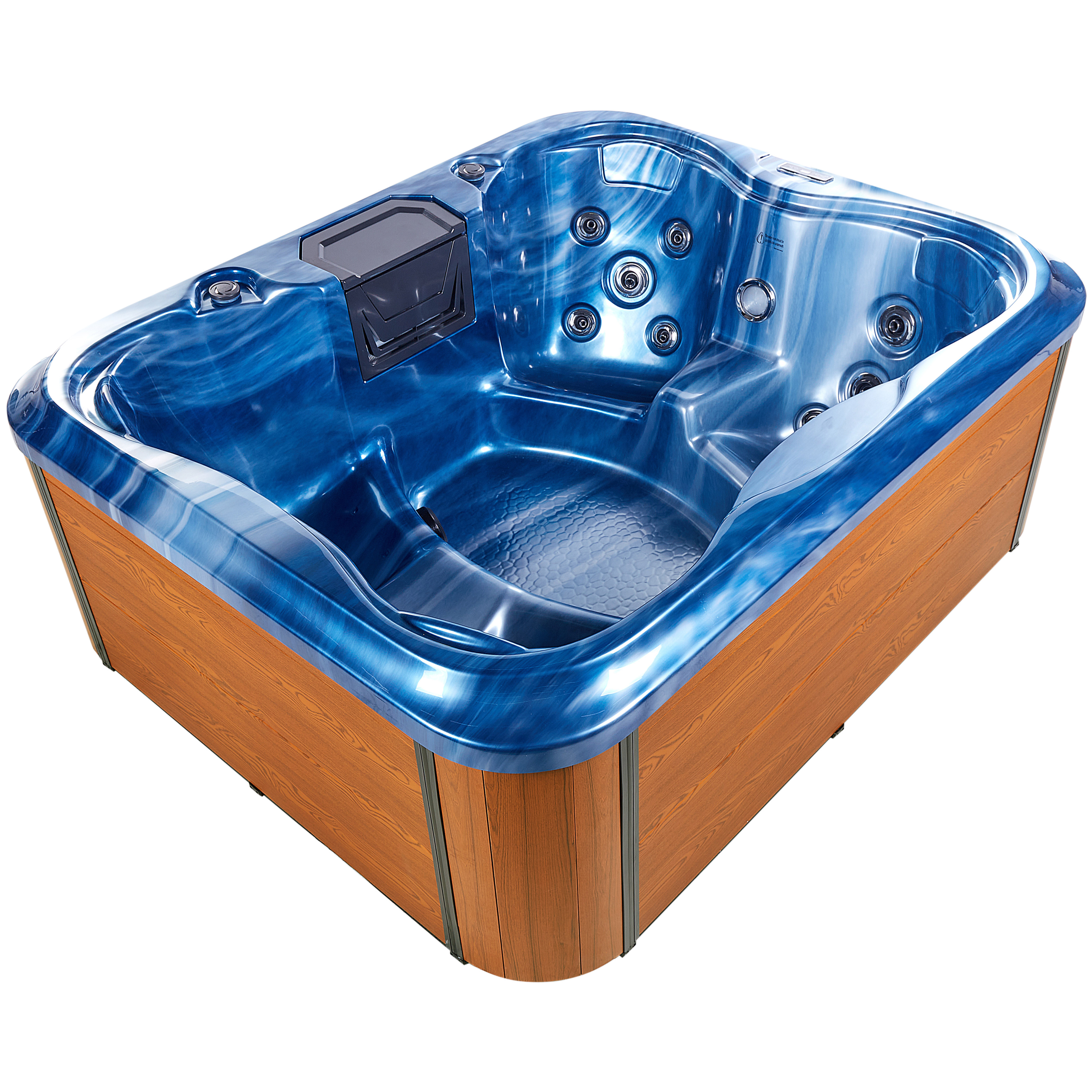 Jacuzzi exterior cu LED ARCELIA Albastru [7]