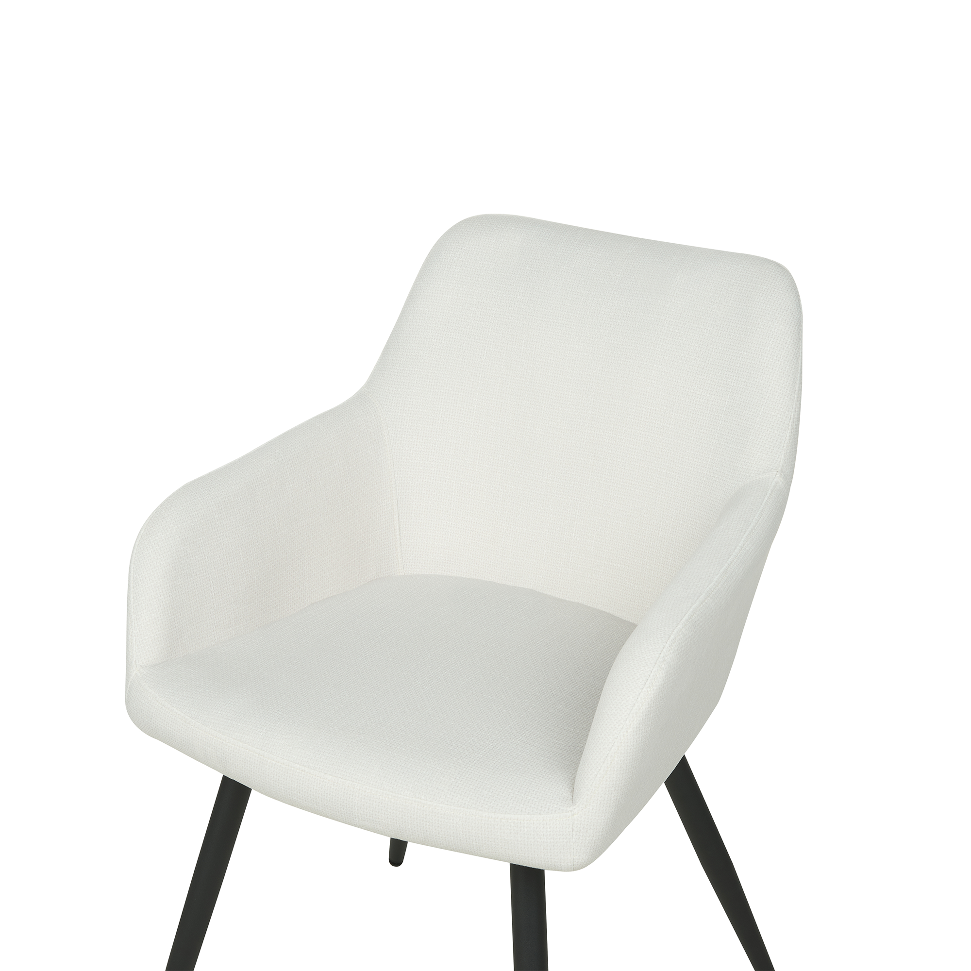 Set of 2 dining chairs CASMALIA Velvet Off-white [7]