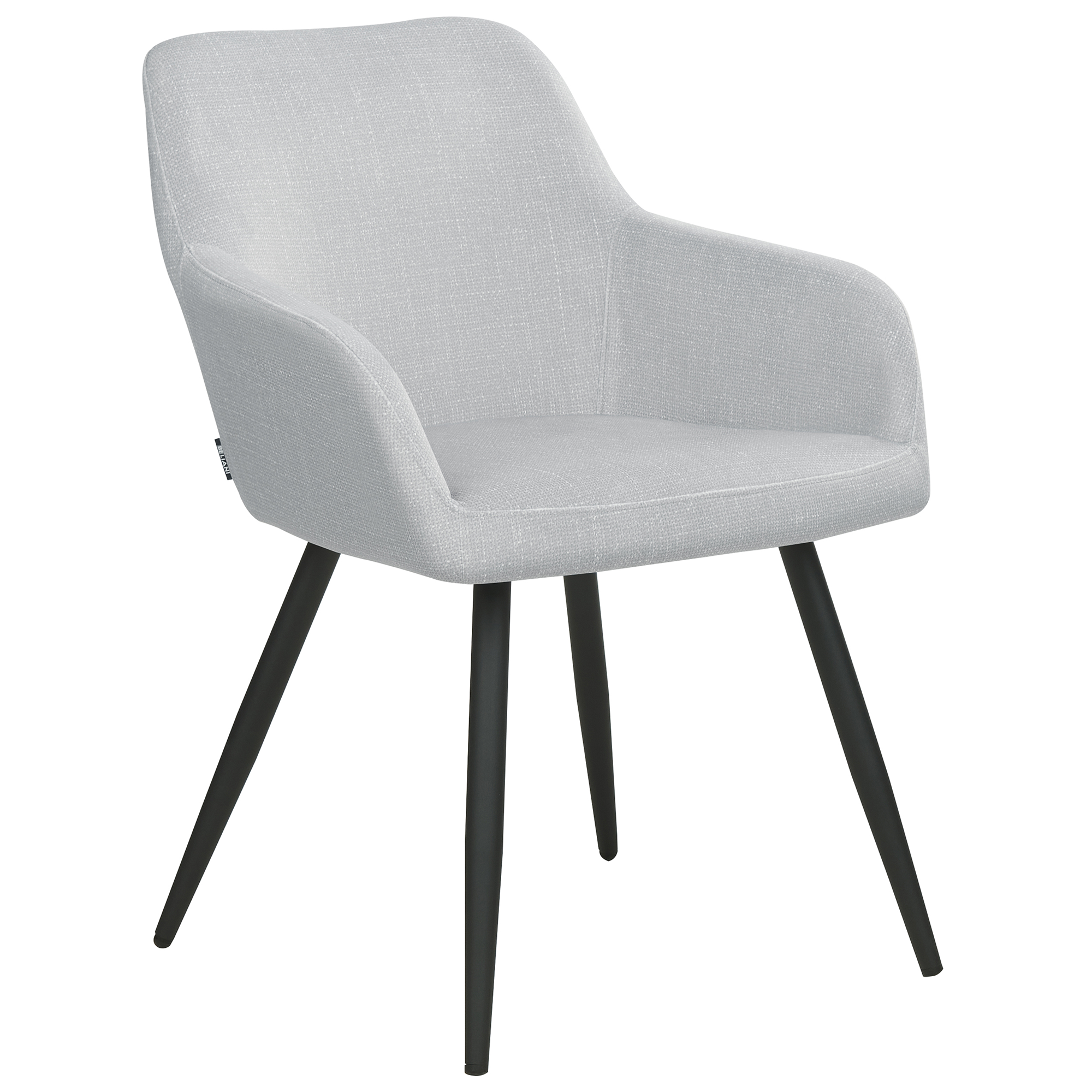 Set of 2 dining chairs CASMALIA Velvet Light Grey [4]
