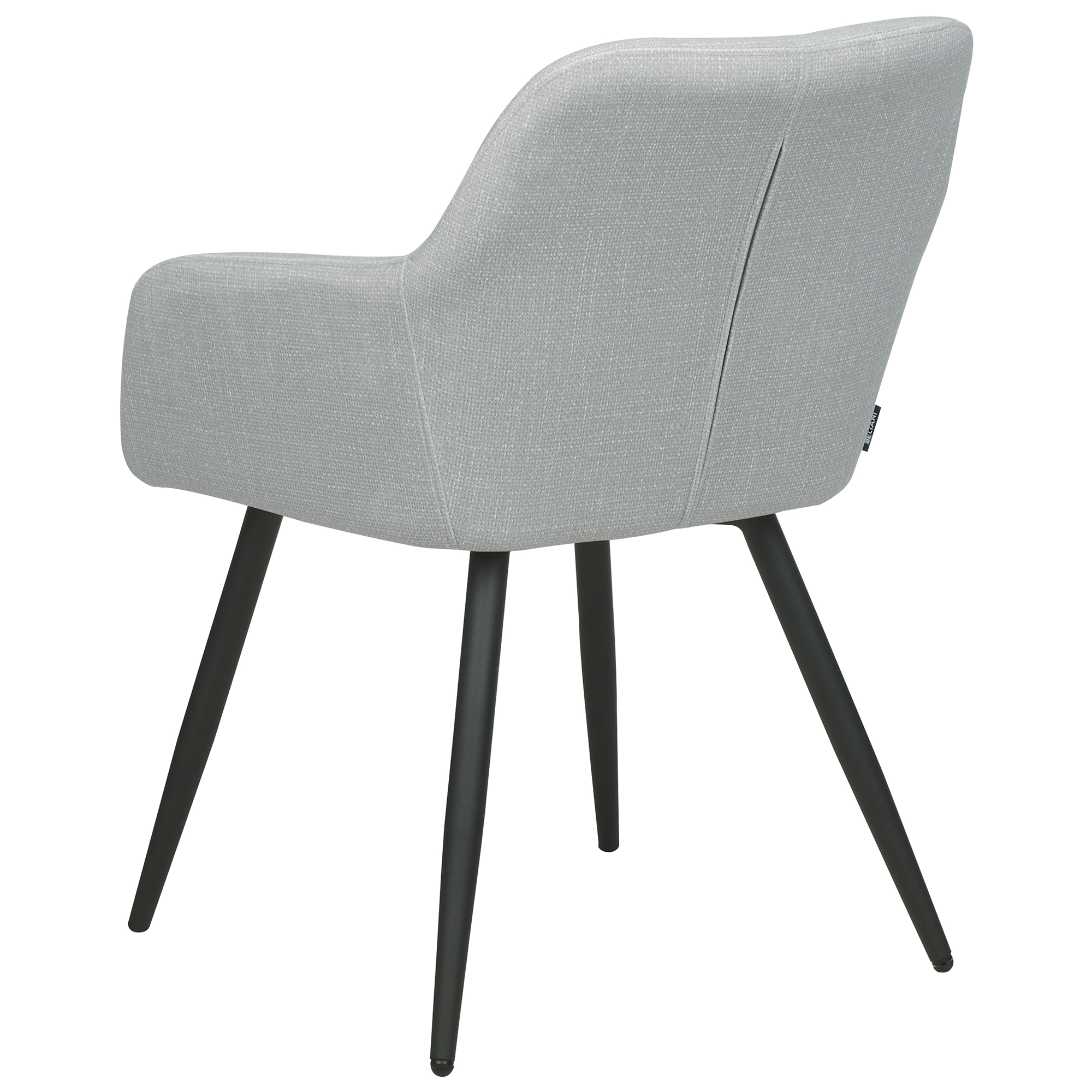Set of 2 dining chairs CASMALIA Velvet Light Grey [6]